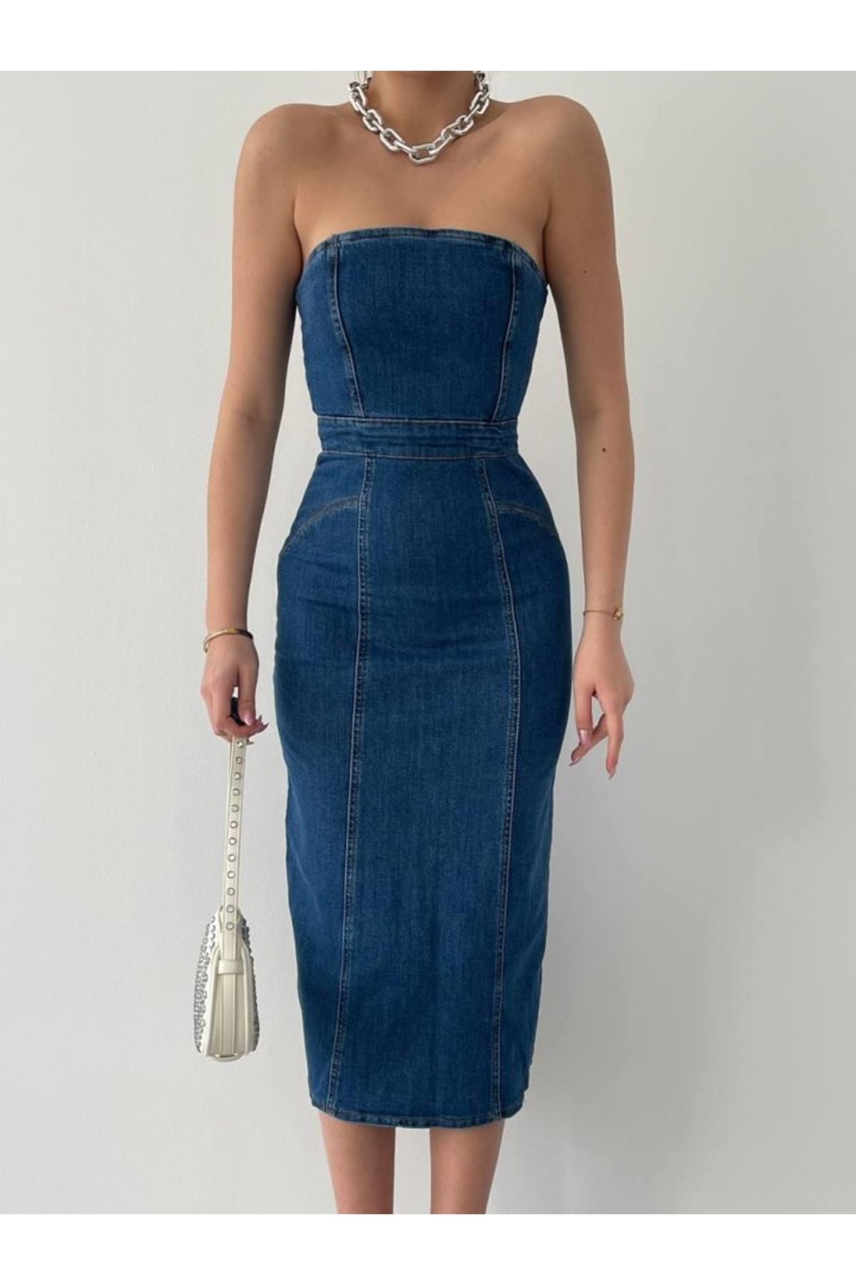 Izer Straplez Elbise