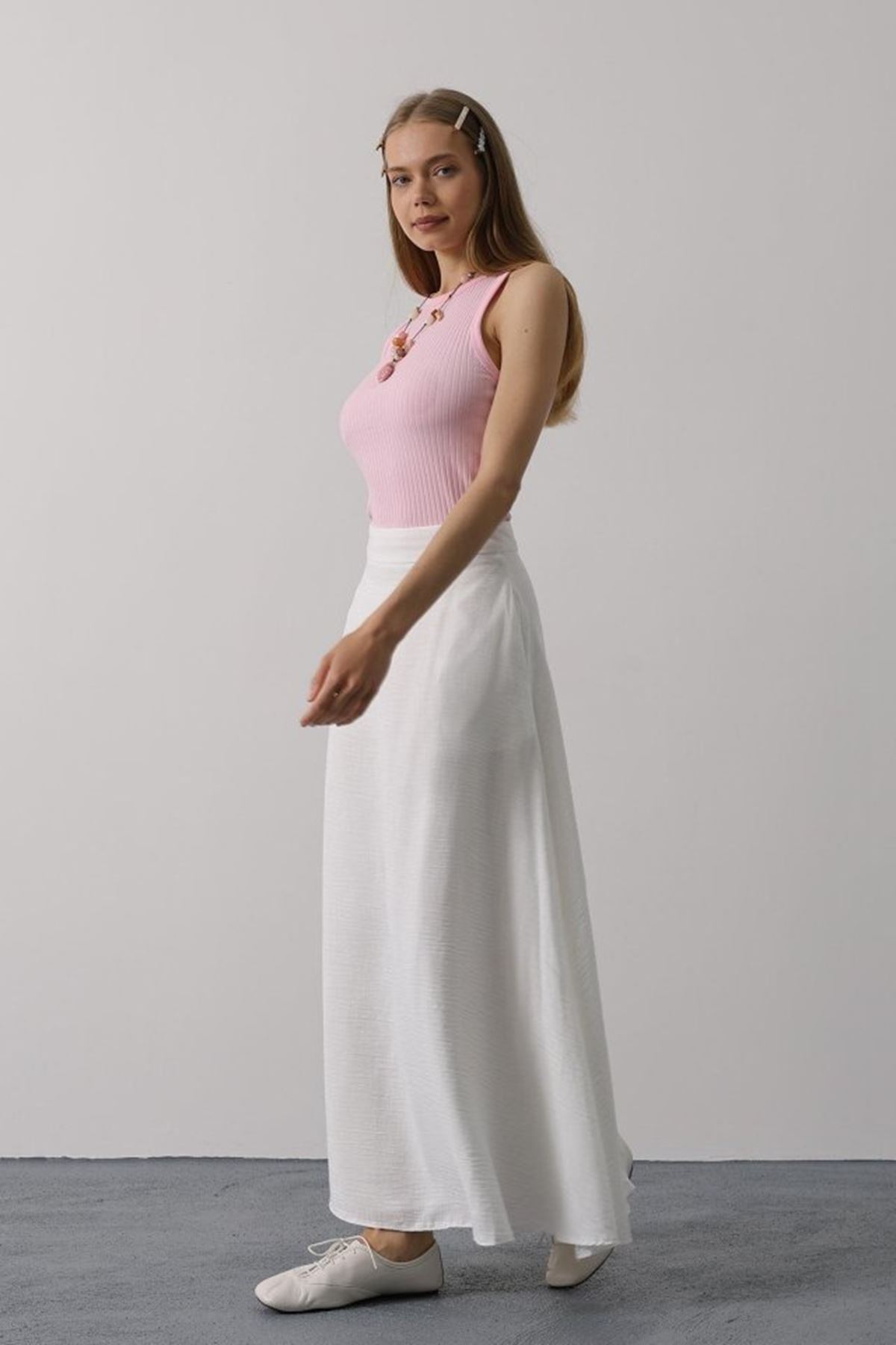 Keten Etek - Beyaz