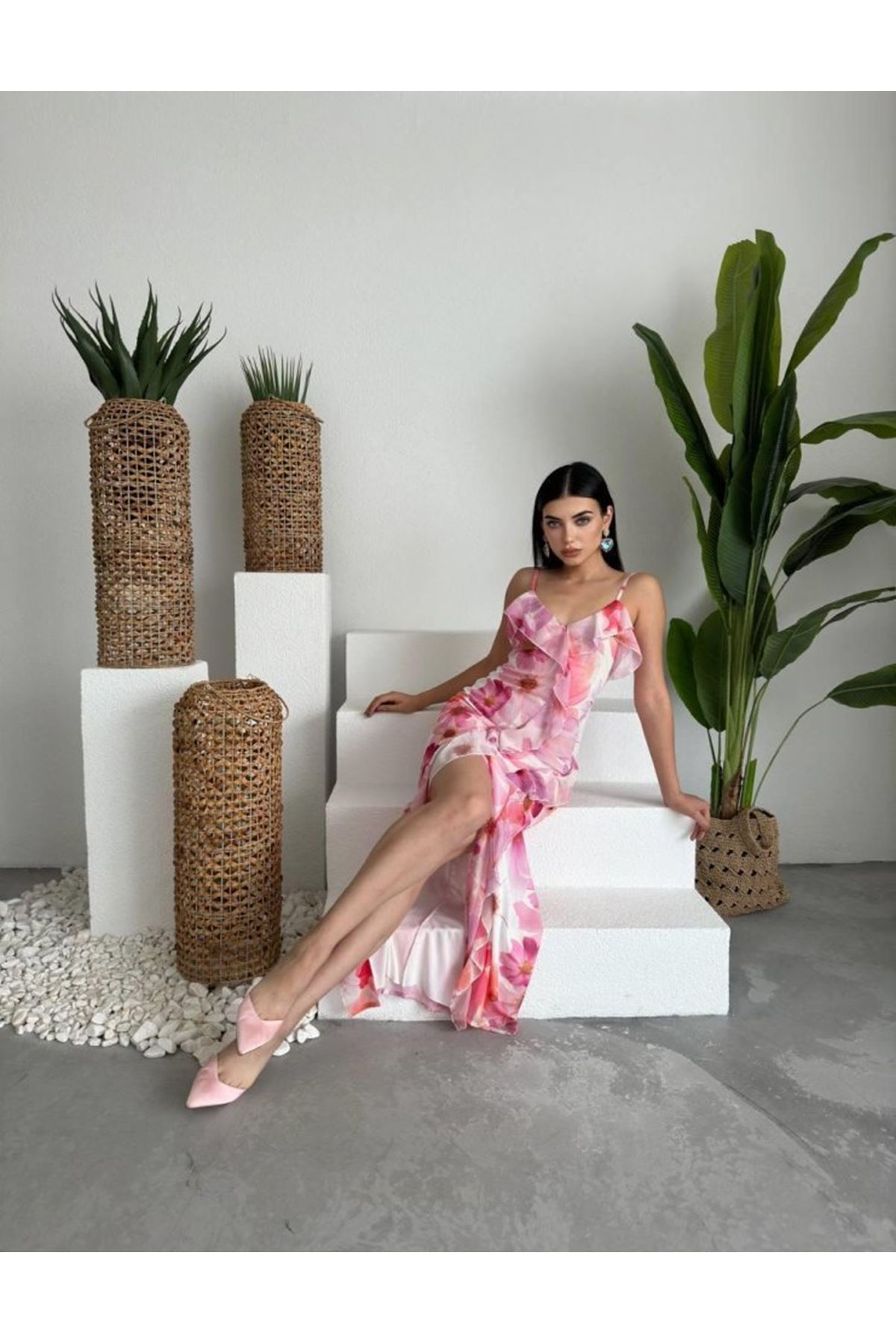 DASE İP ASKILI ELBİSE