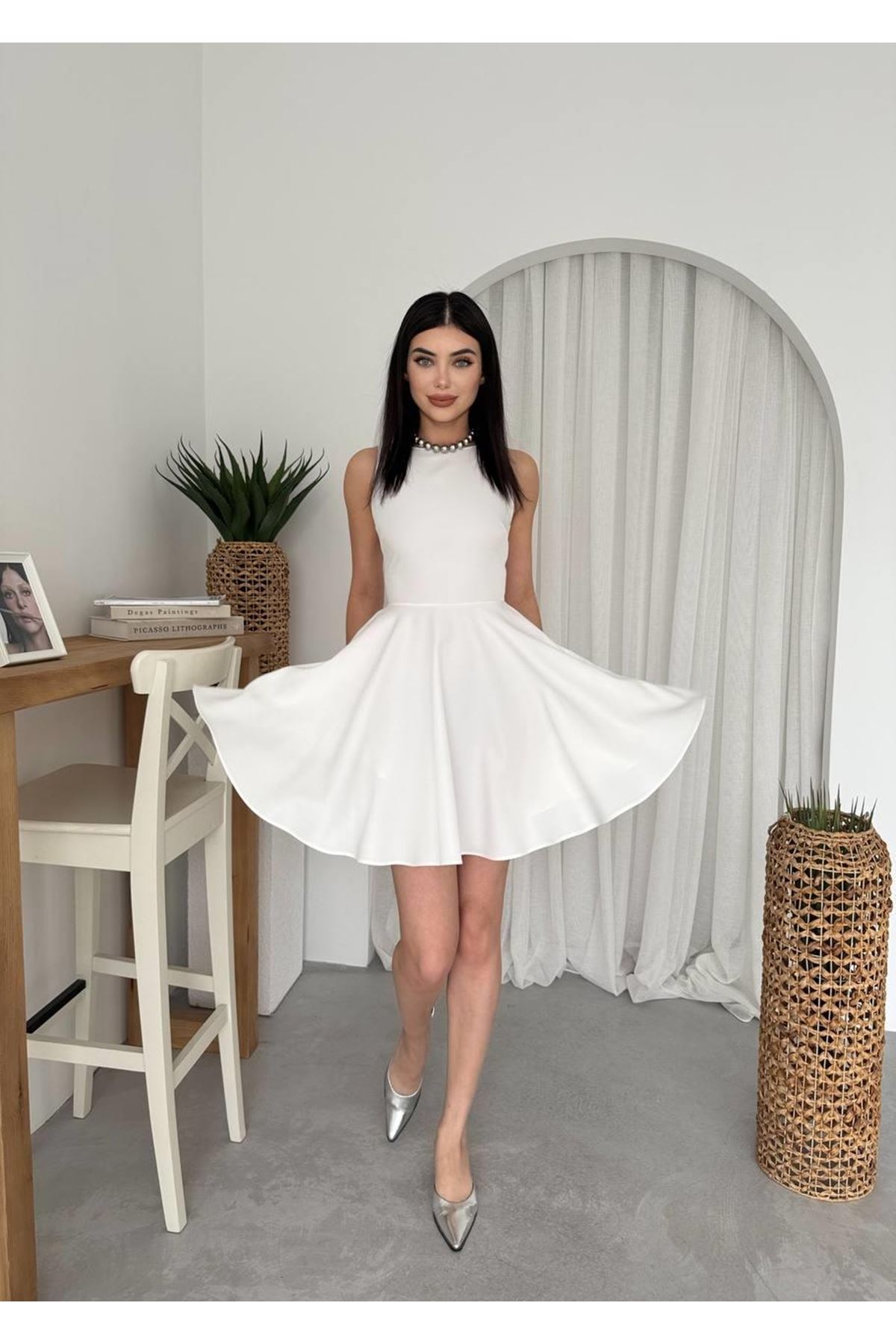 Berl Cep Detaylı Elbise