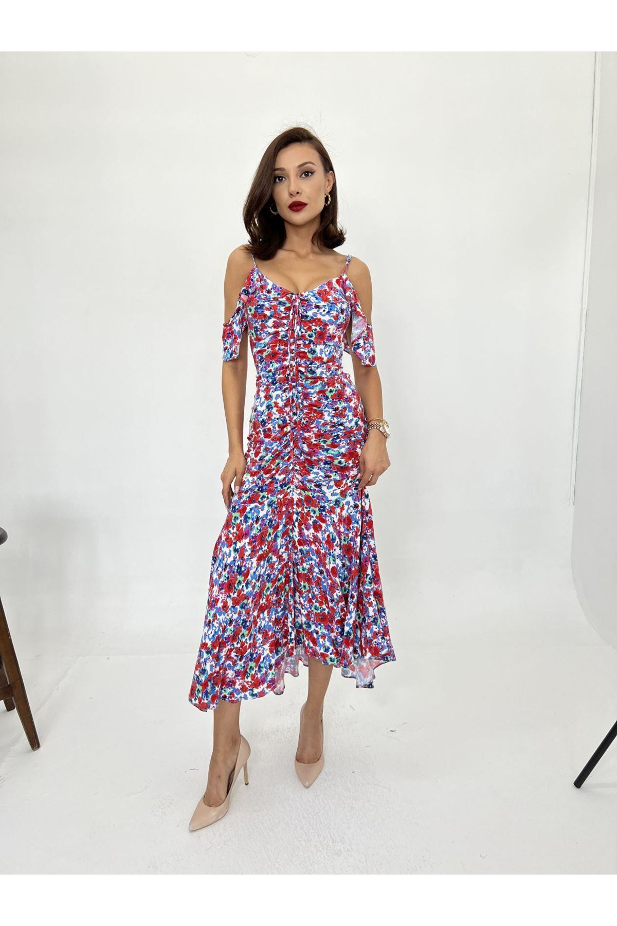 6410 ELBİSE-KIRMIZI