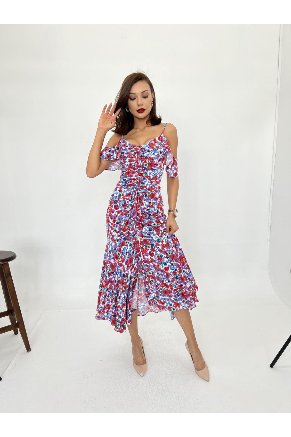 6410 ELBİSE-KIRMIZI