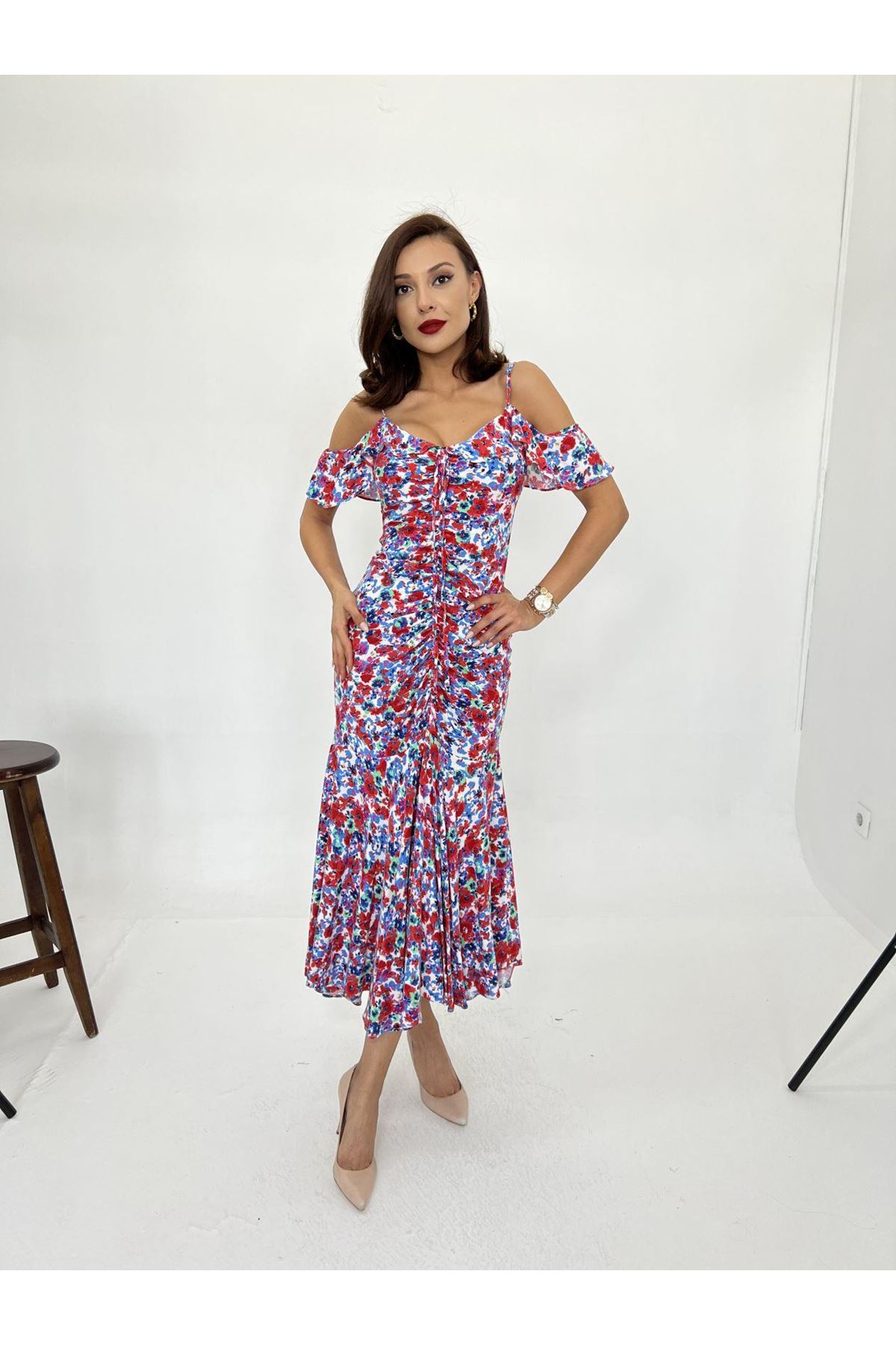 6410 ELBİSE-KIRMIZI