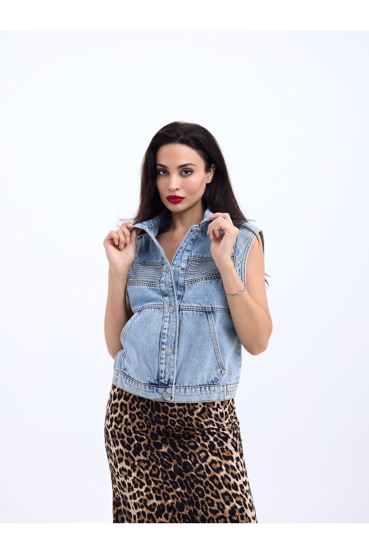 6779 KOT YELEK-MAVİ