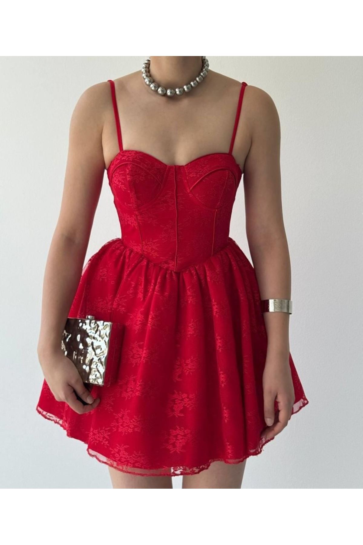 Toba İp Askılı Elbise