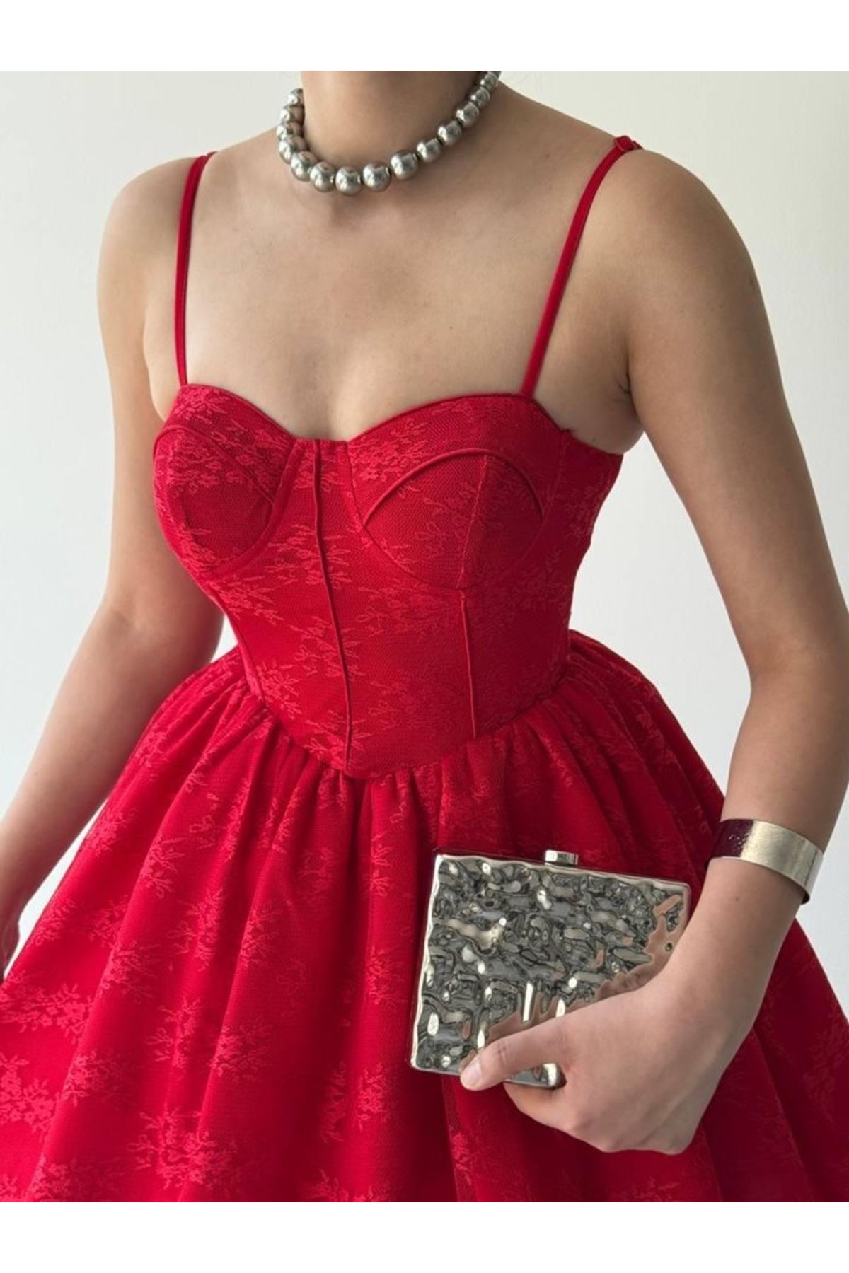 Toba İp Askılı Elbise