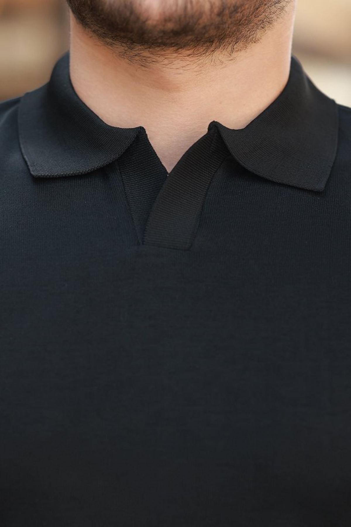 Erkek Hemşire Yaka Kısa Kollu Tişört