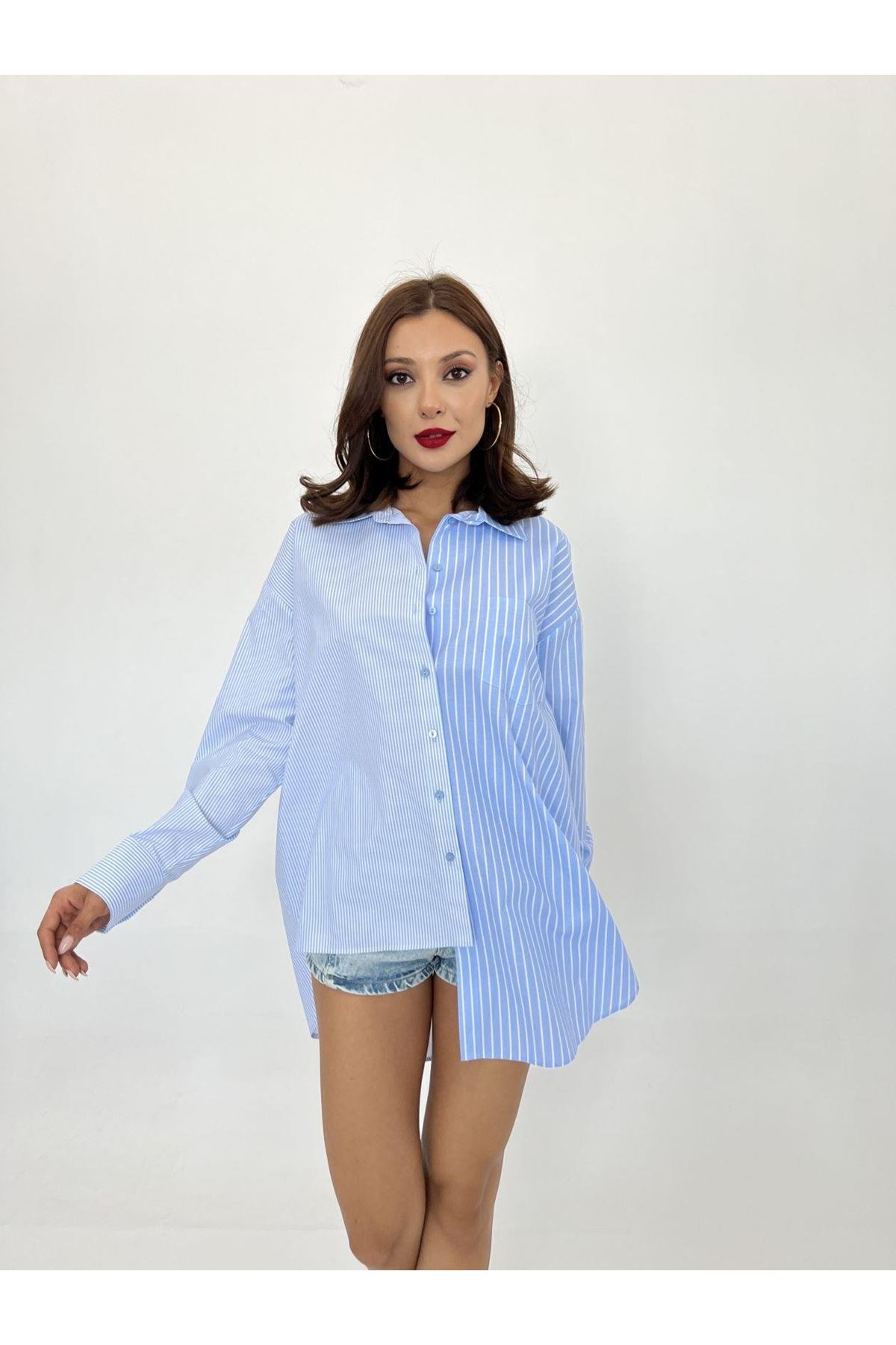 6763 GÖMLEK-DENVER ÇİZGİLİ