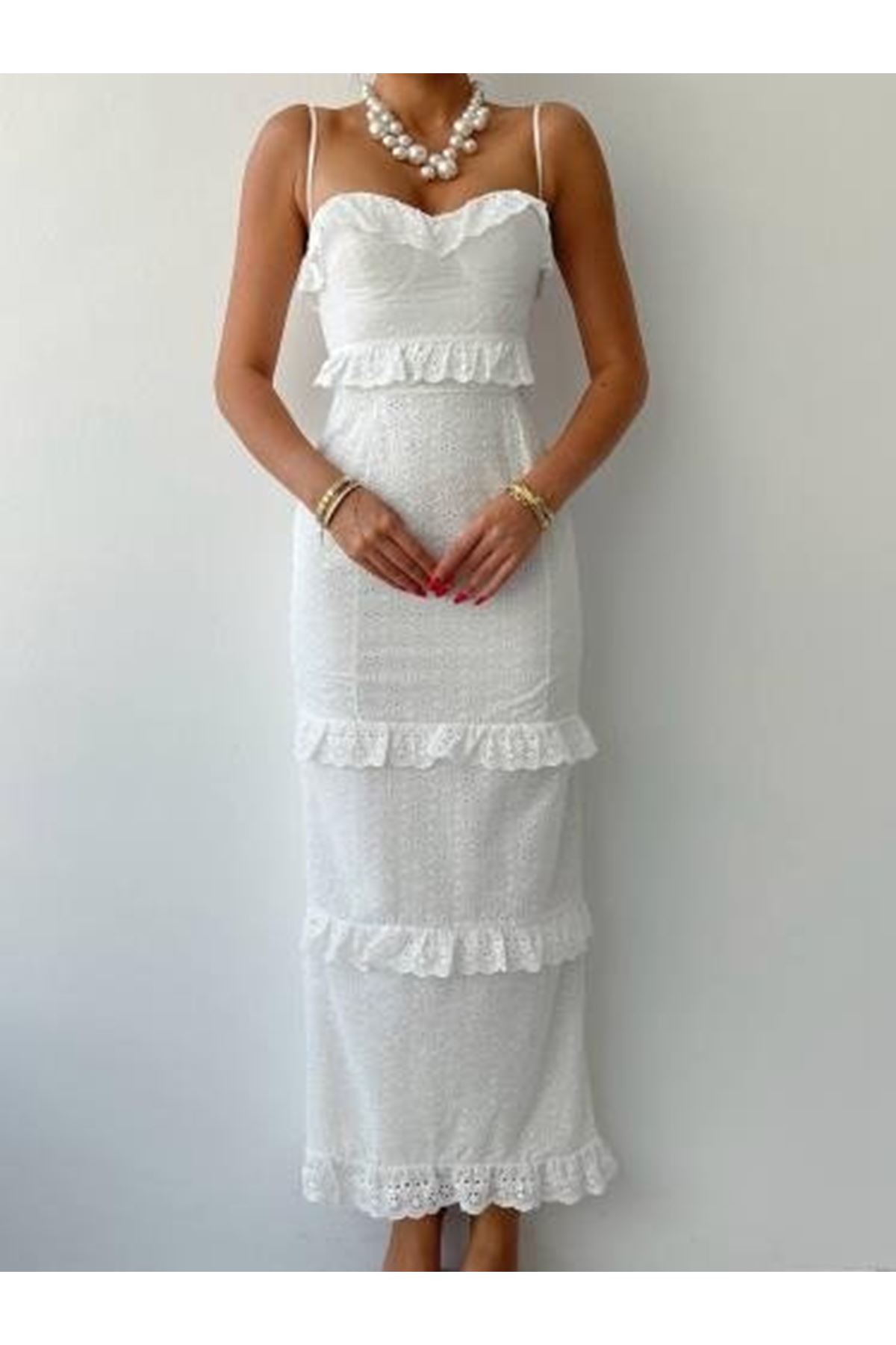 Lere Ip Askılı Elbise