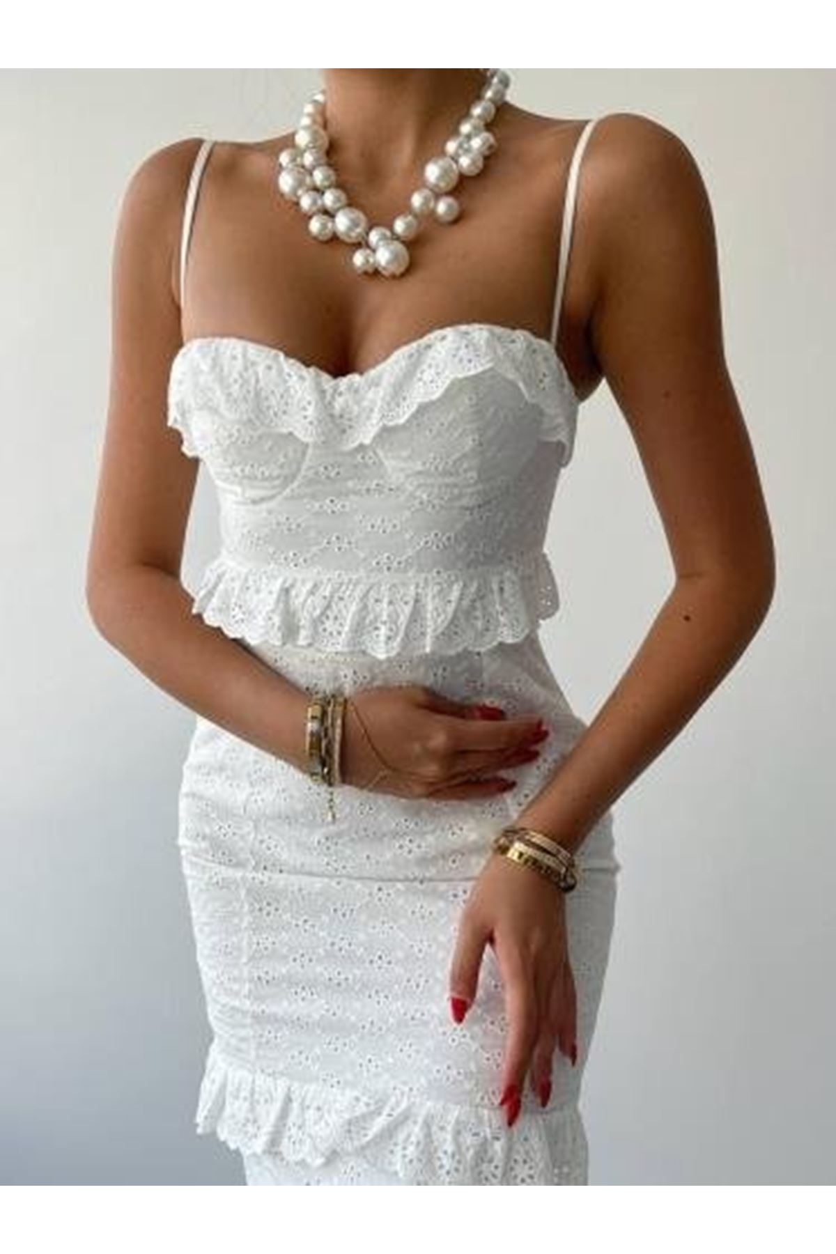 Lere Ip Askılı Elbise