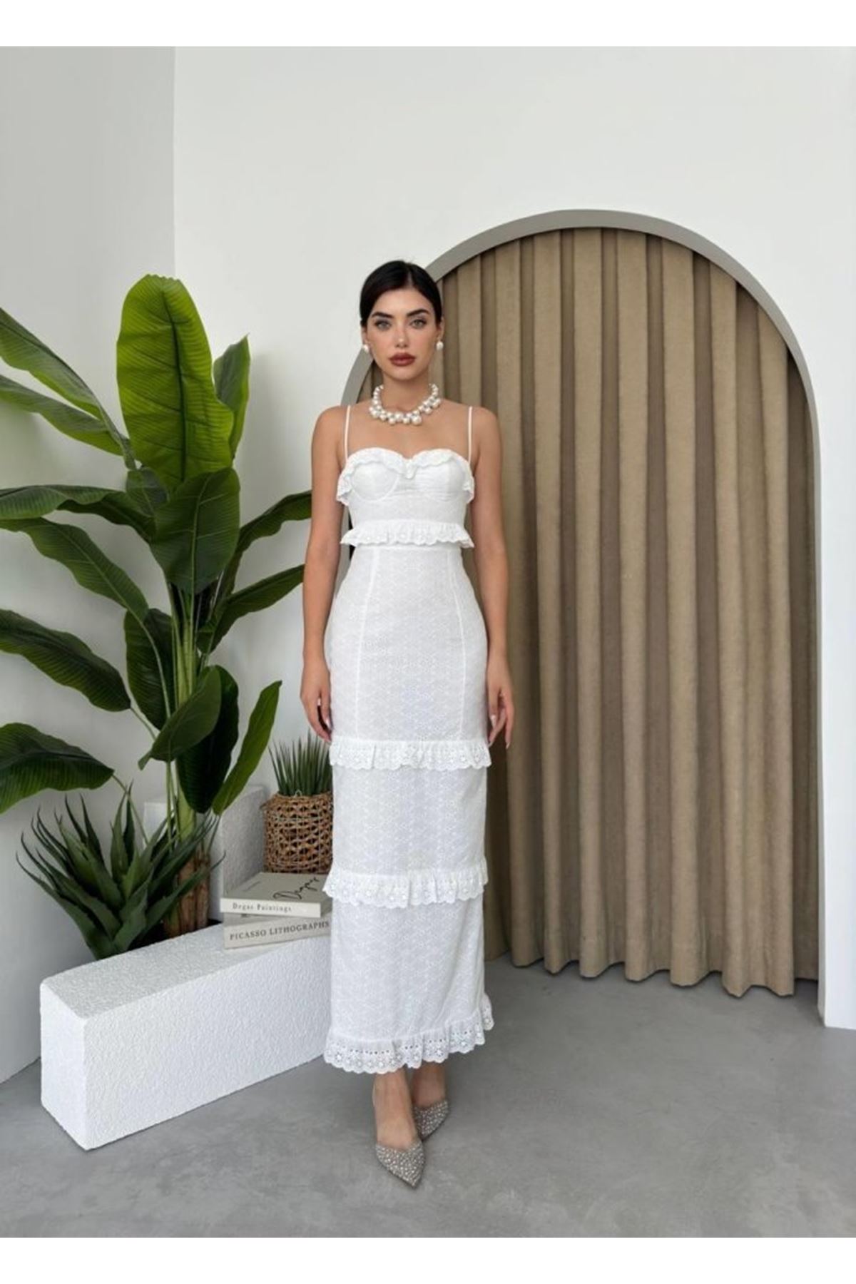 Lere Ip Askılı Elbise