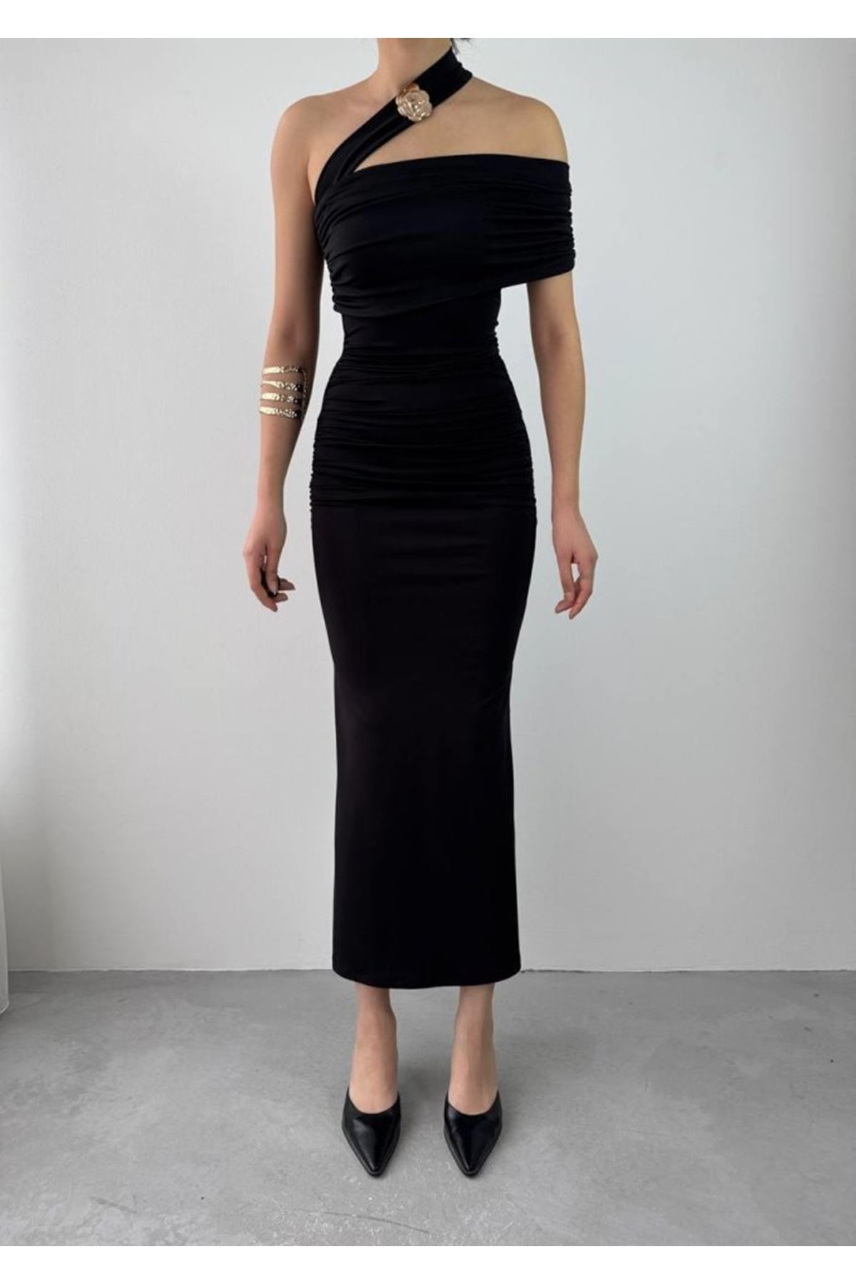 Reta Çapraz Omuz Elbise