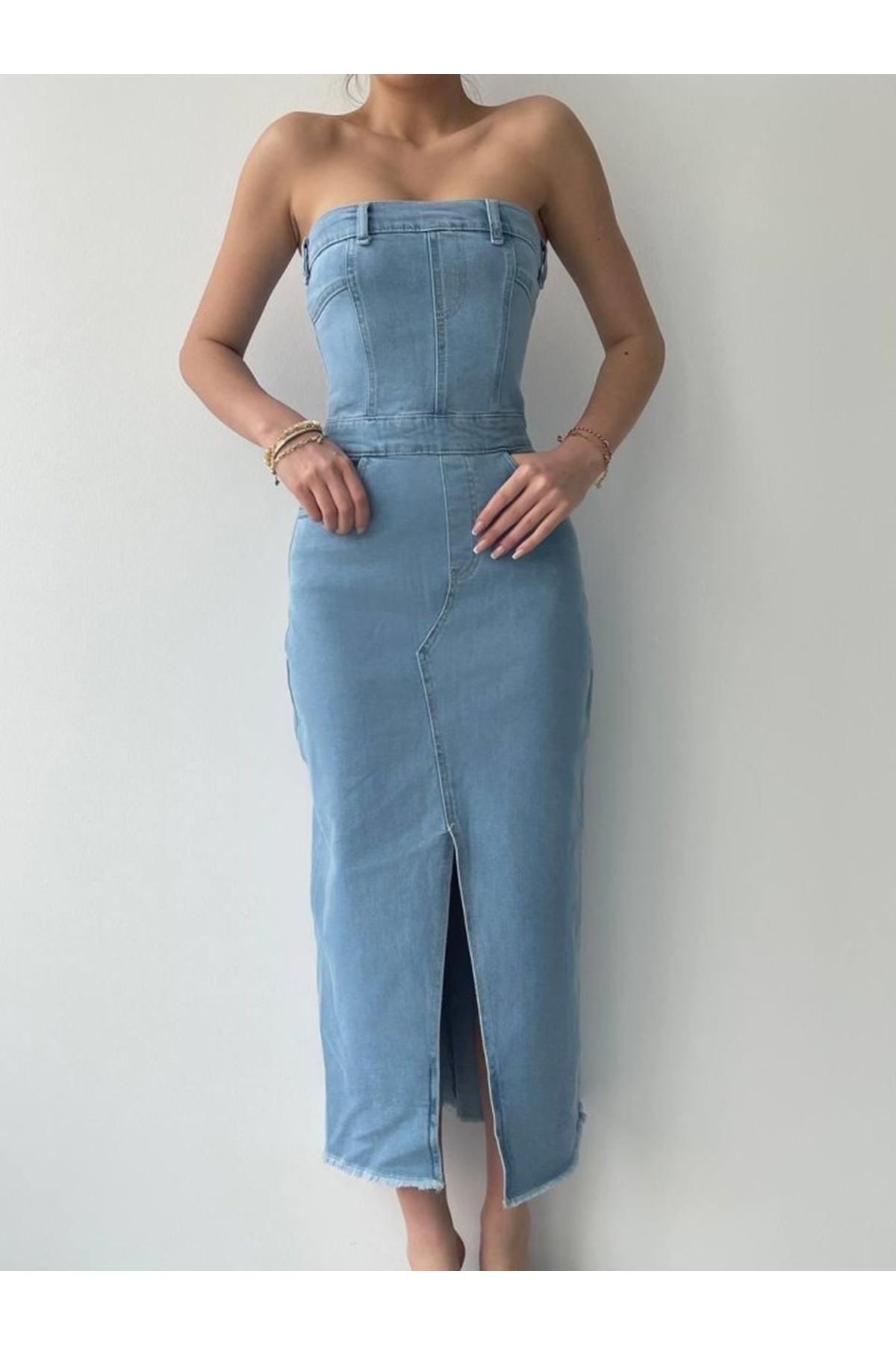 Sonic Straplez Elbise