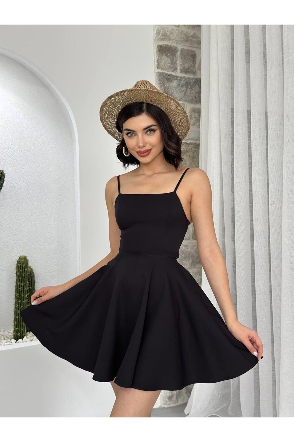 Pole İp Askılı Elbise