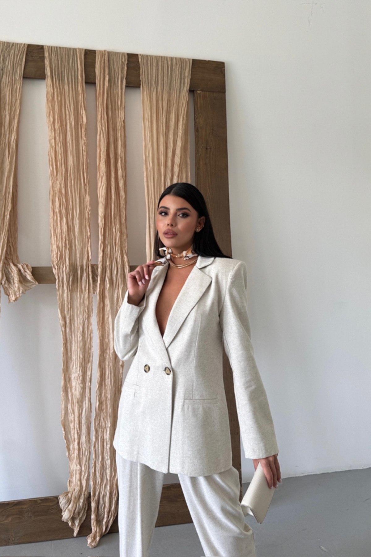 KETEN CEKET - PANTOLON TAKIM - Ham