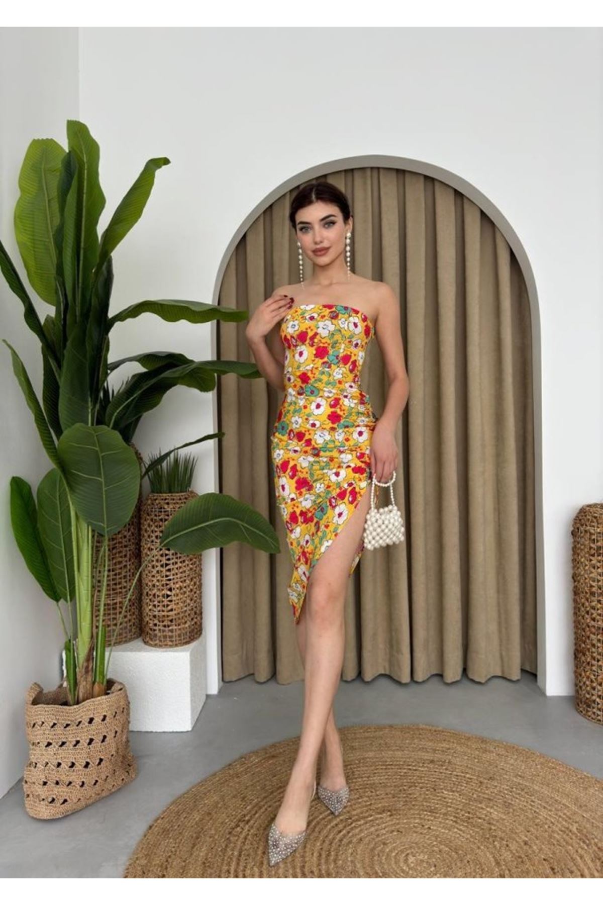 Emelıe Straplez Elbise