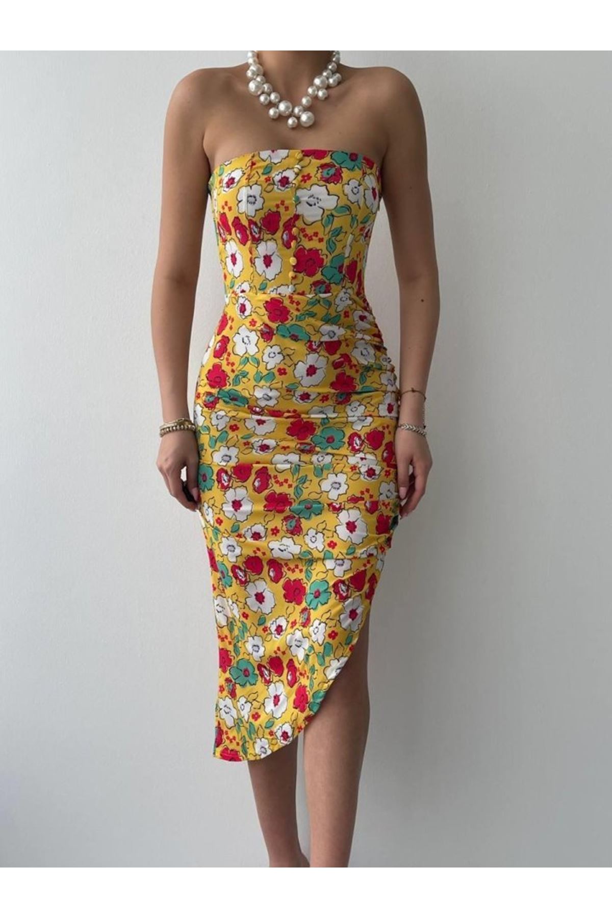 Emelıe Straplez Elbise