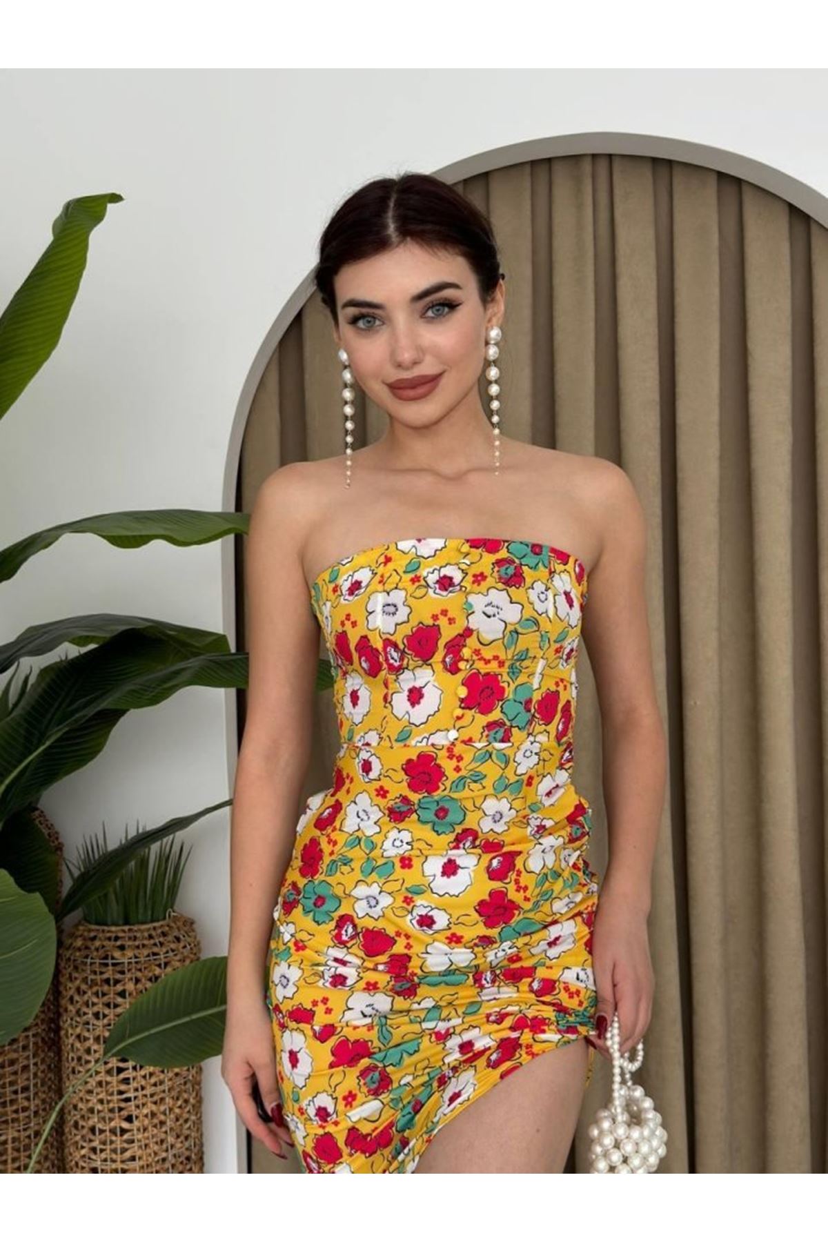 Emelıe Straplez Elbise