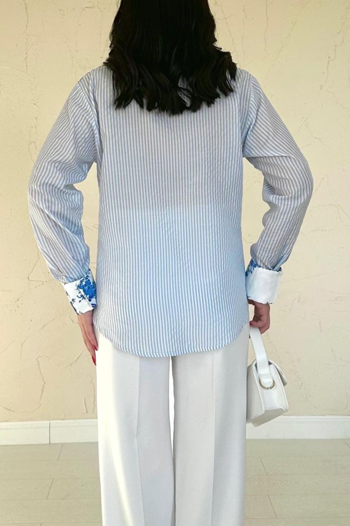 Mavi Garnili Gömlek