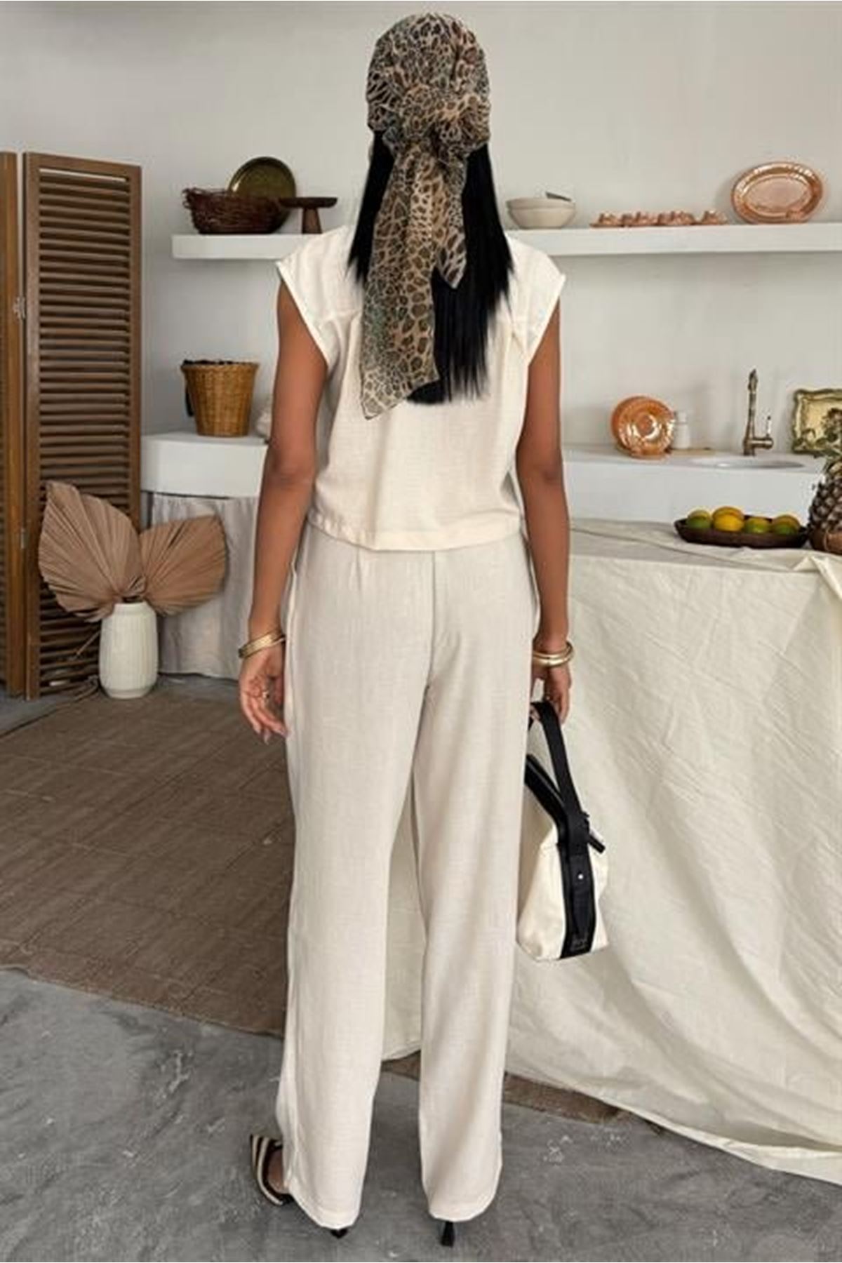 Zoe Crop Yelek Takım 9744-08