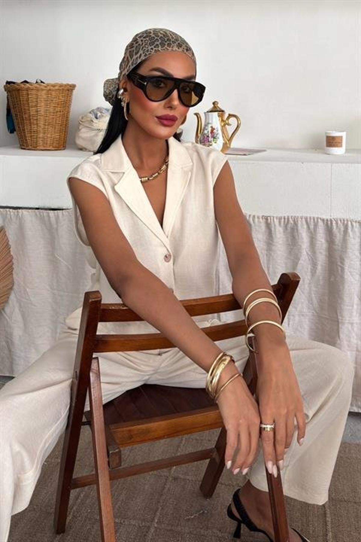 Zoe Crop Yelek Takım 9744-08