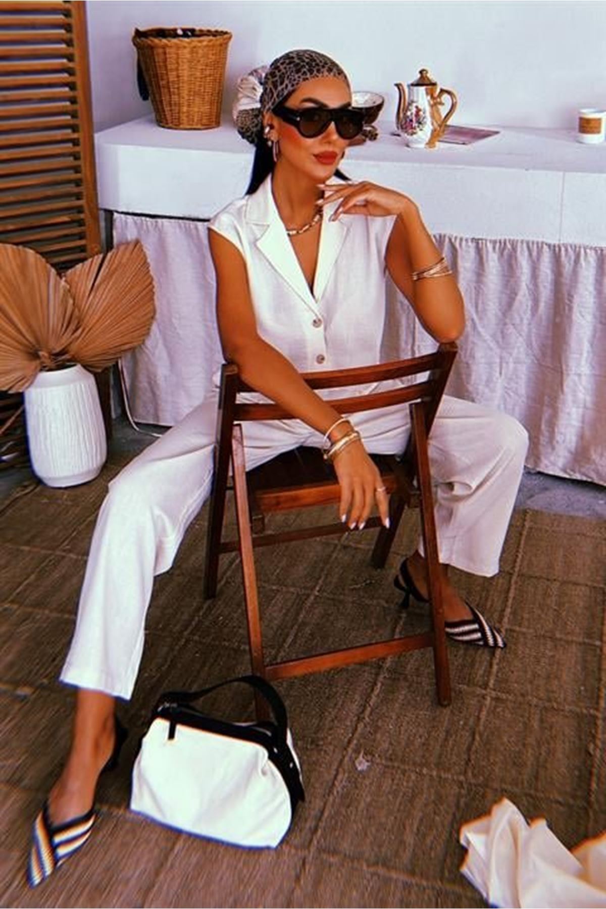 Zoe Crop Yelek Takım 9744-08