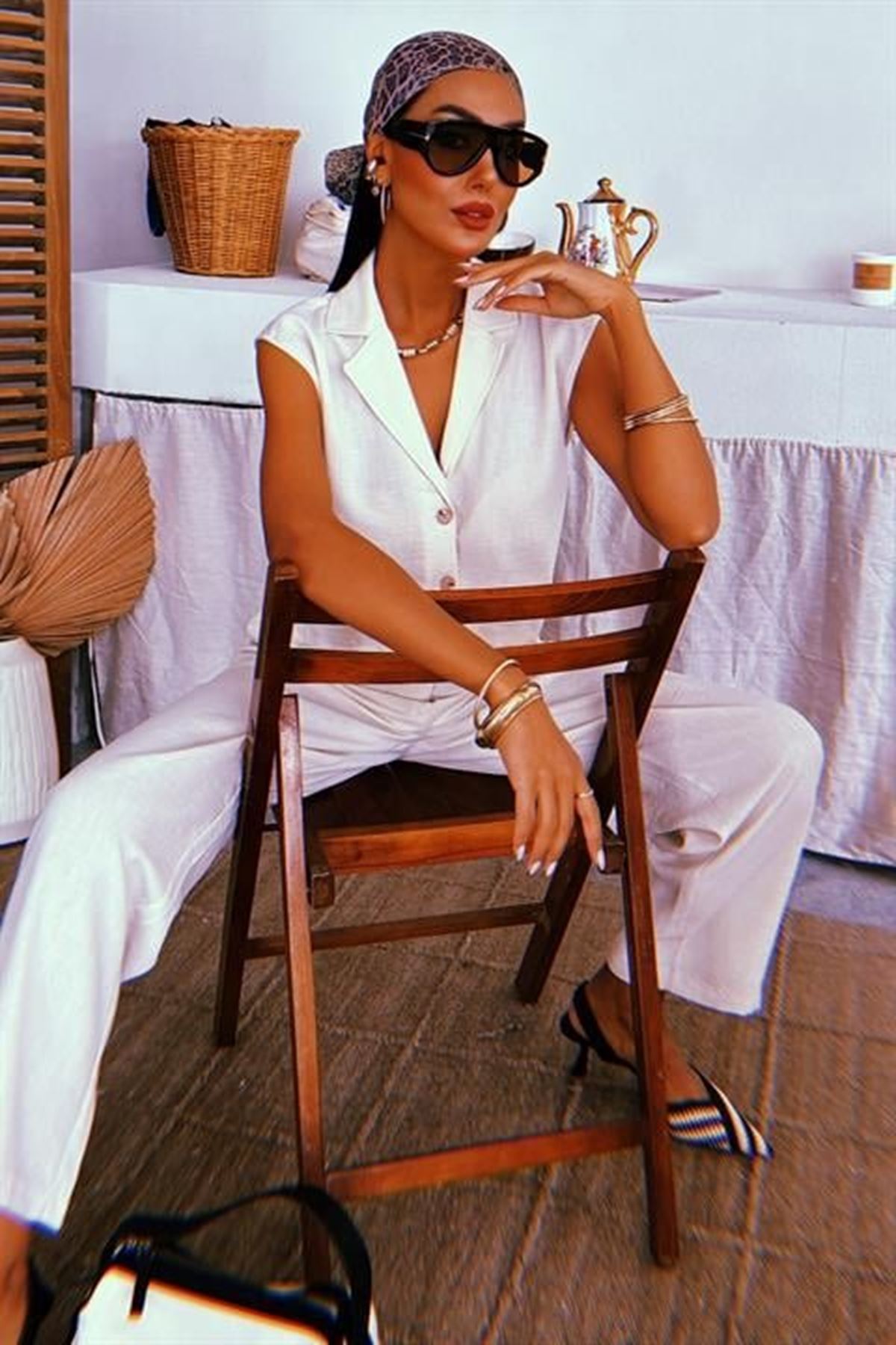 Zoe Crop Yelek Takım 9744-08