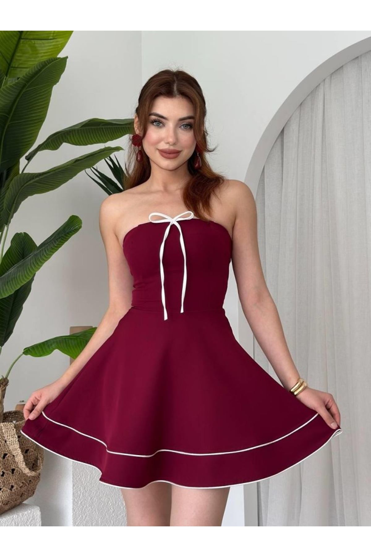 Yuna Straplez Elbise