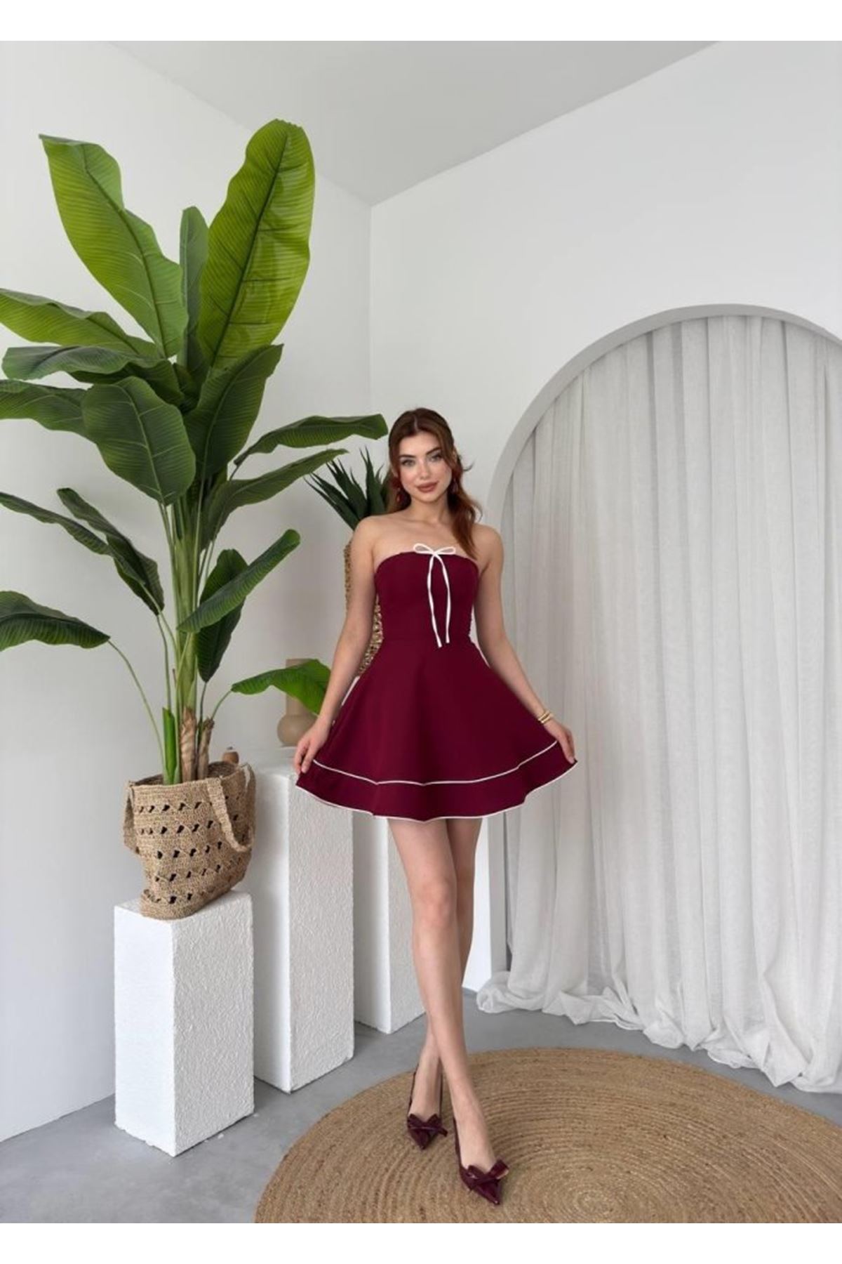 Yuna Straplez Elbise