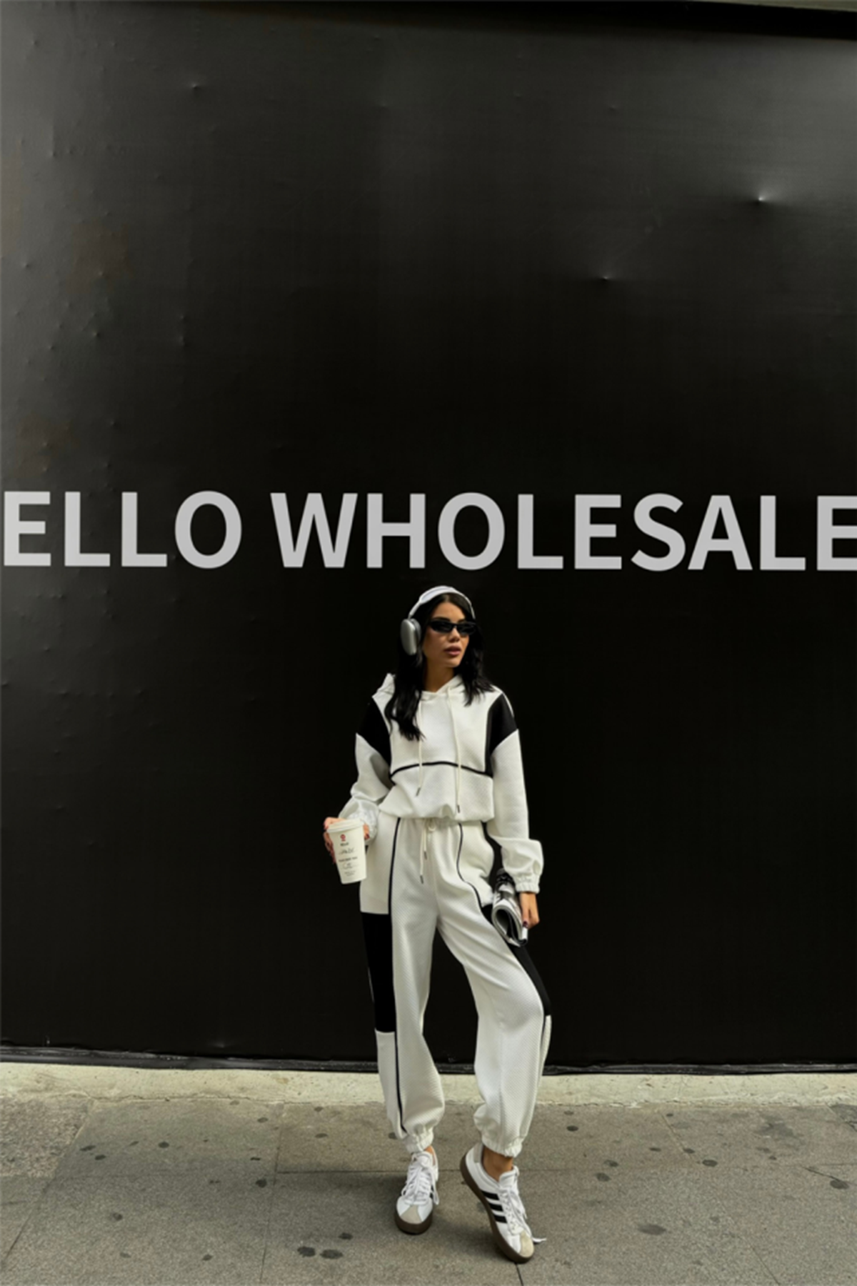 EŞOFMAN TAKIM PARÇALI - Beyaz