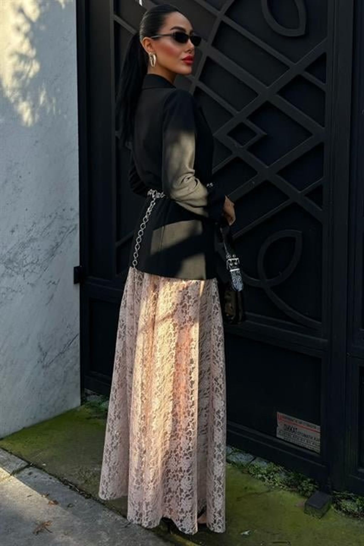 Maxi Dantel Etek 4047