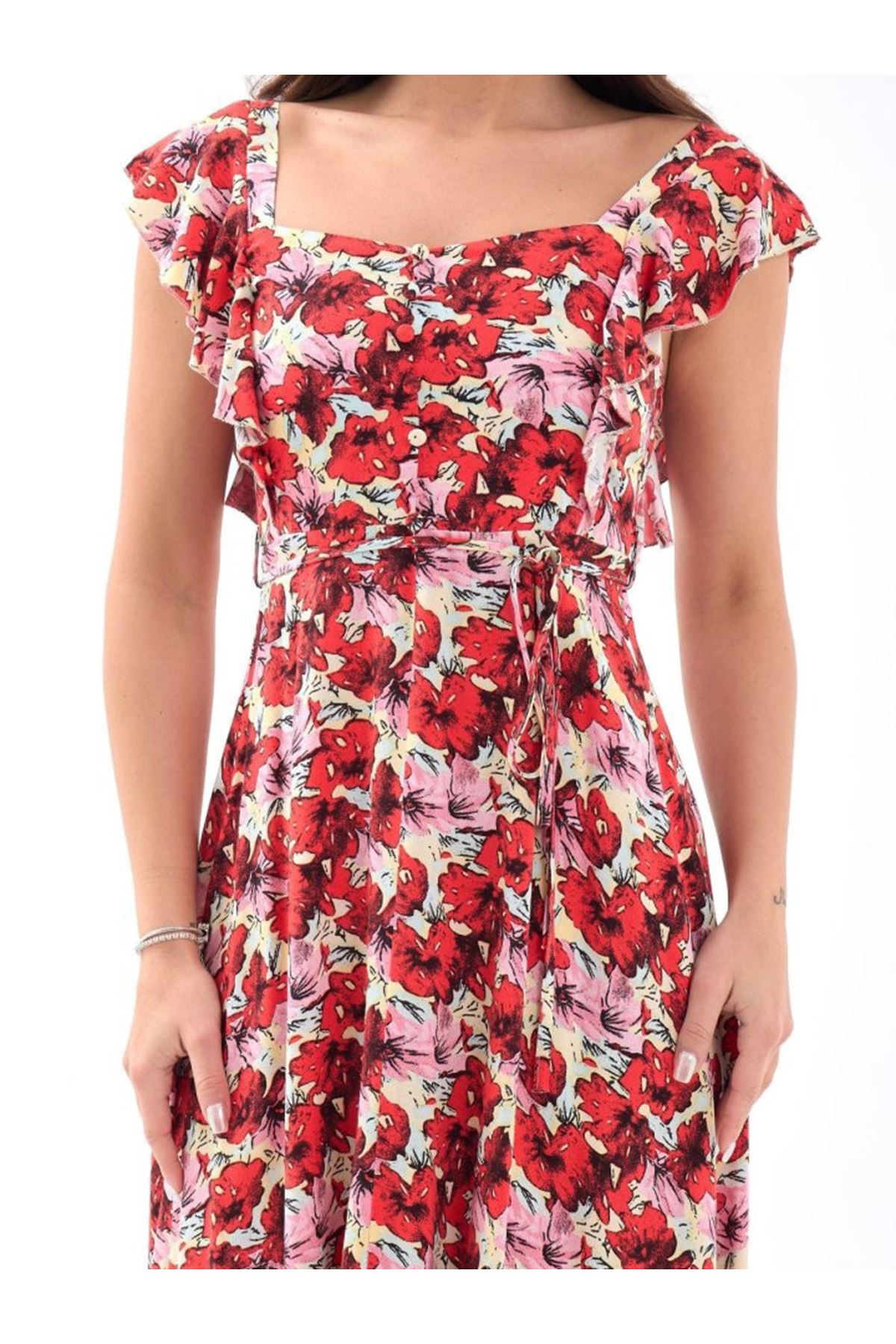 5370 ELBİSE-KIRMIZI