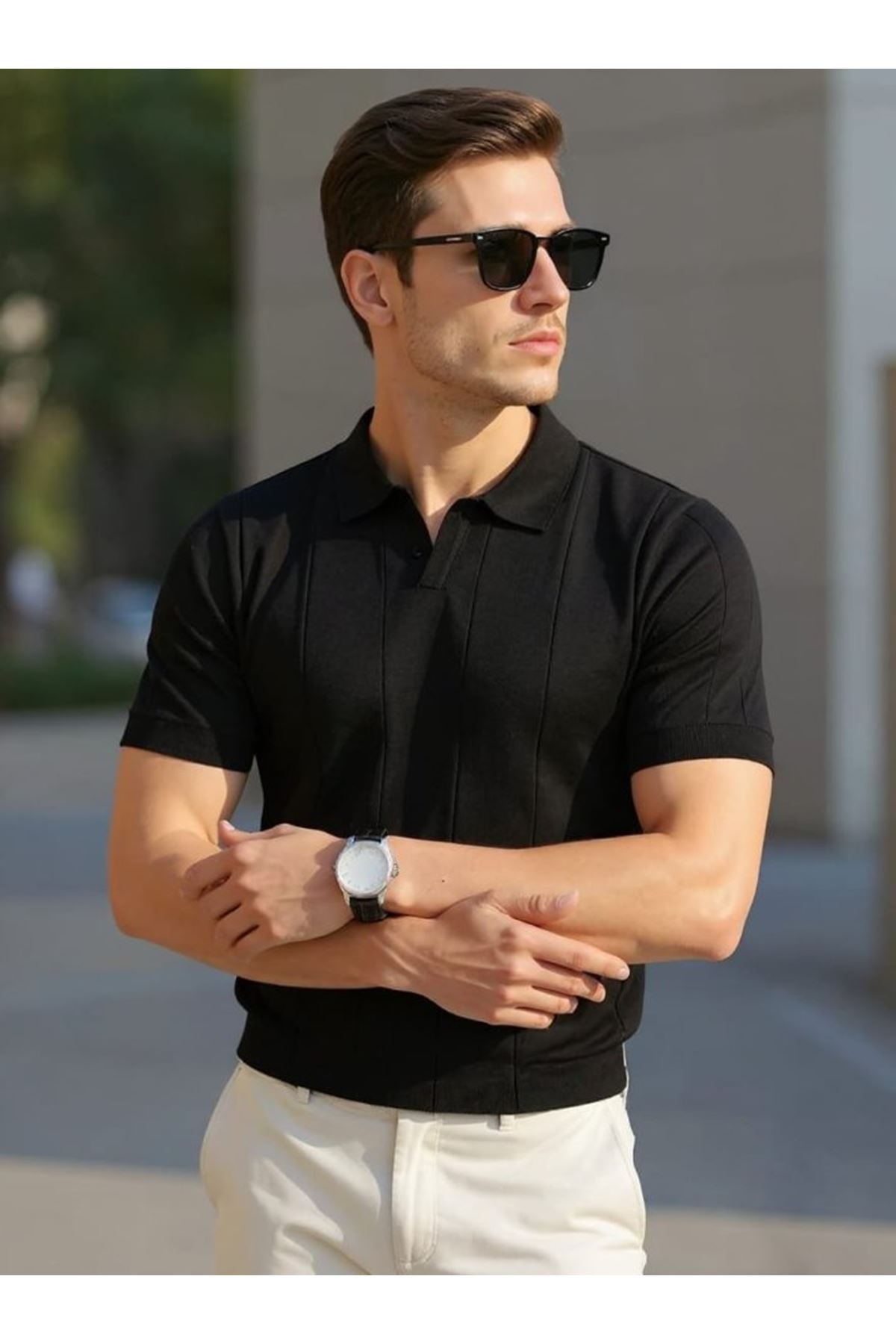 Erkek Kısa Kollu Polo Yakalı Triko Tshirt