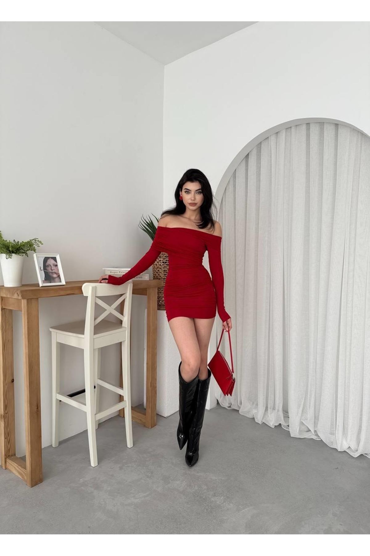 Tefs Straplez Elbise