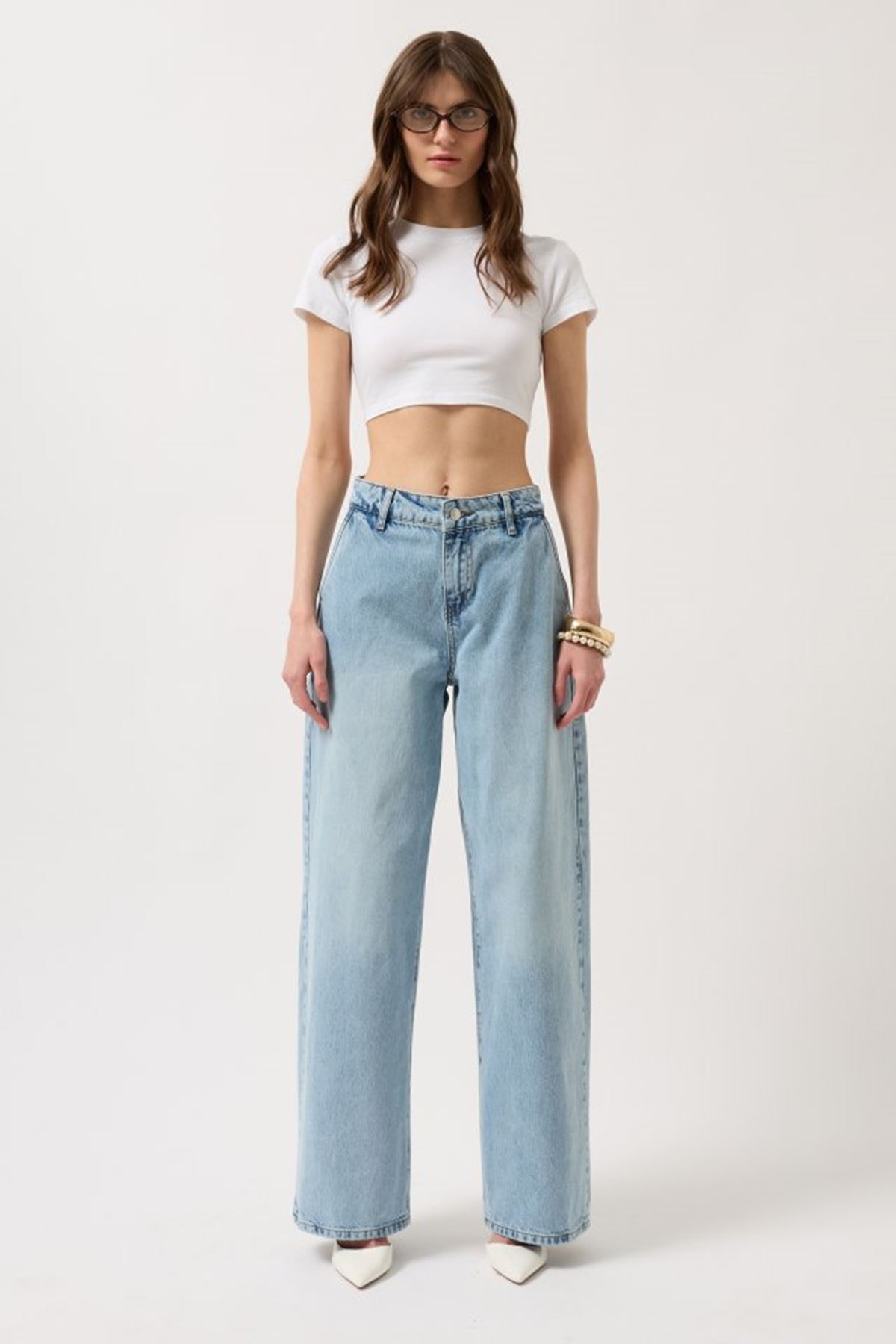 Düşük Bel Straight Jean