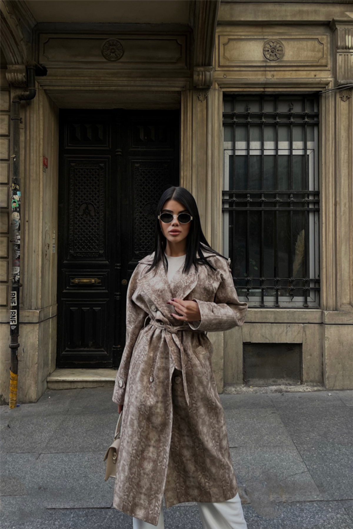 YILAN DESEN TRENCH - Bej