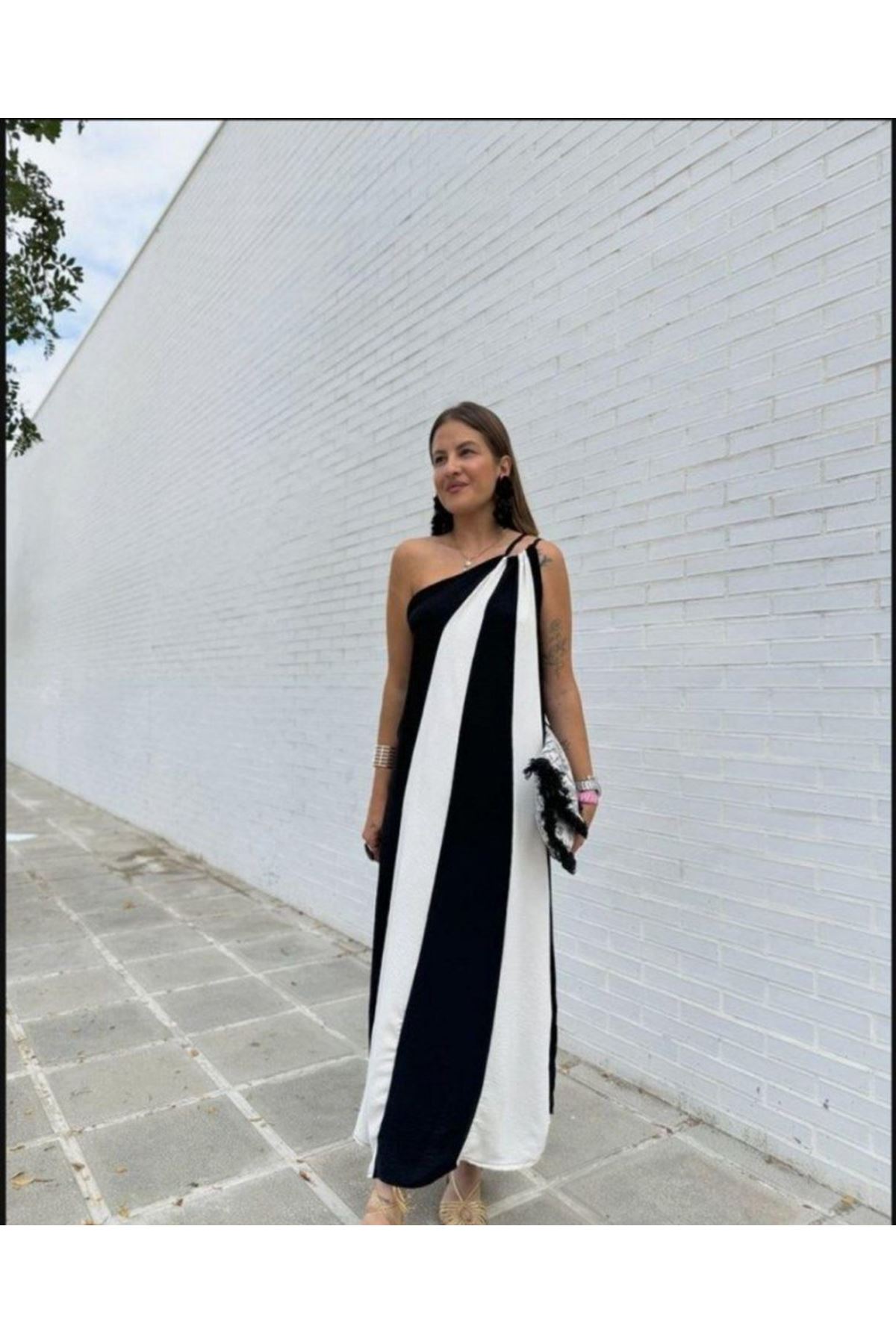 ÇİFT RENKLİ ELBİSE