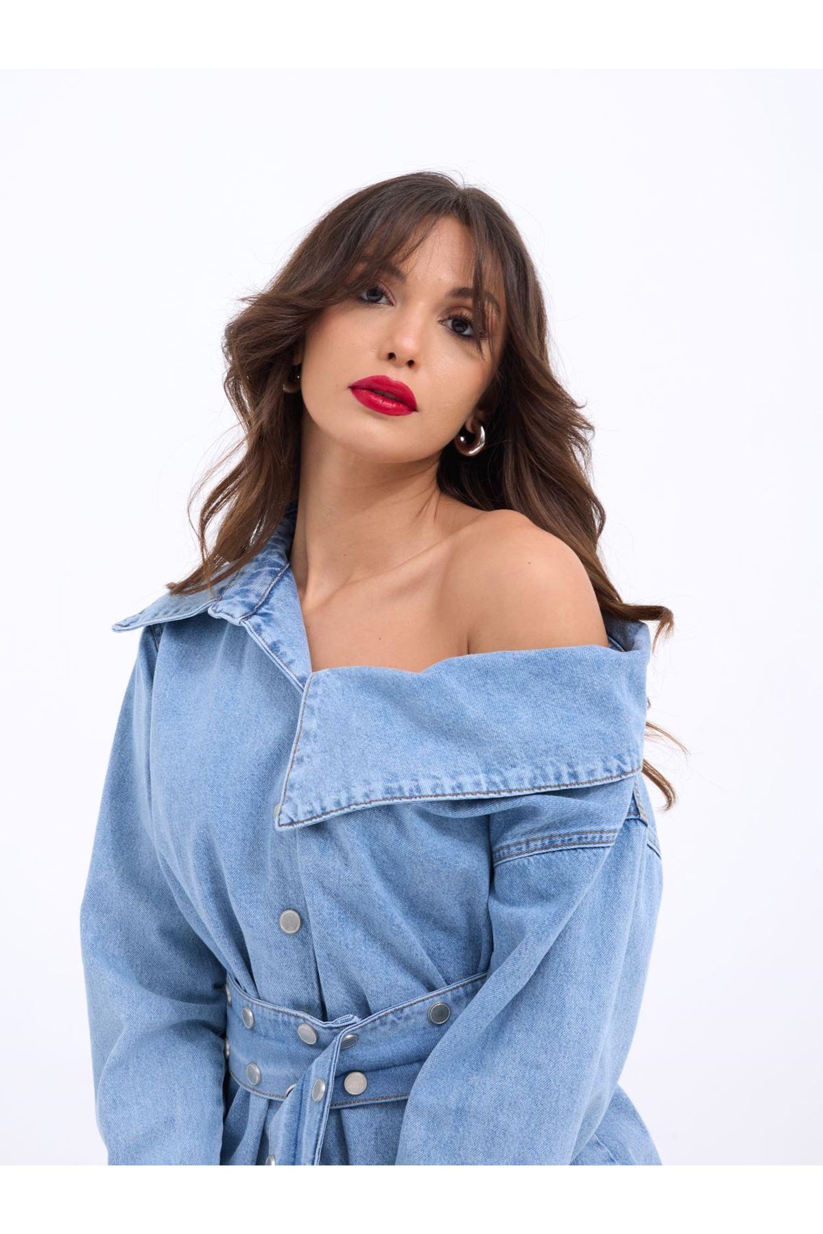 7308 KOT GÖMLEK-MAVİ