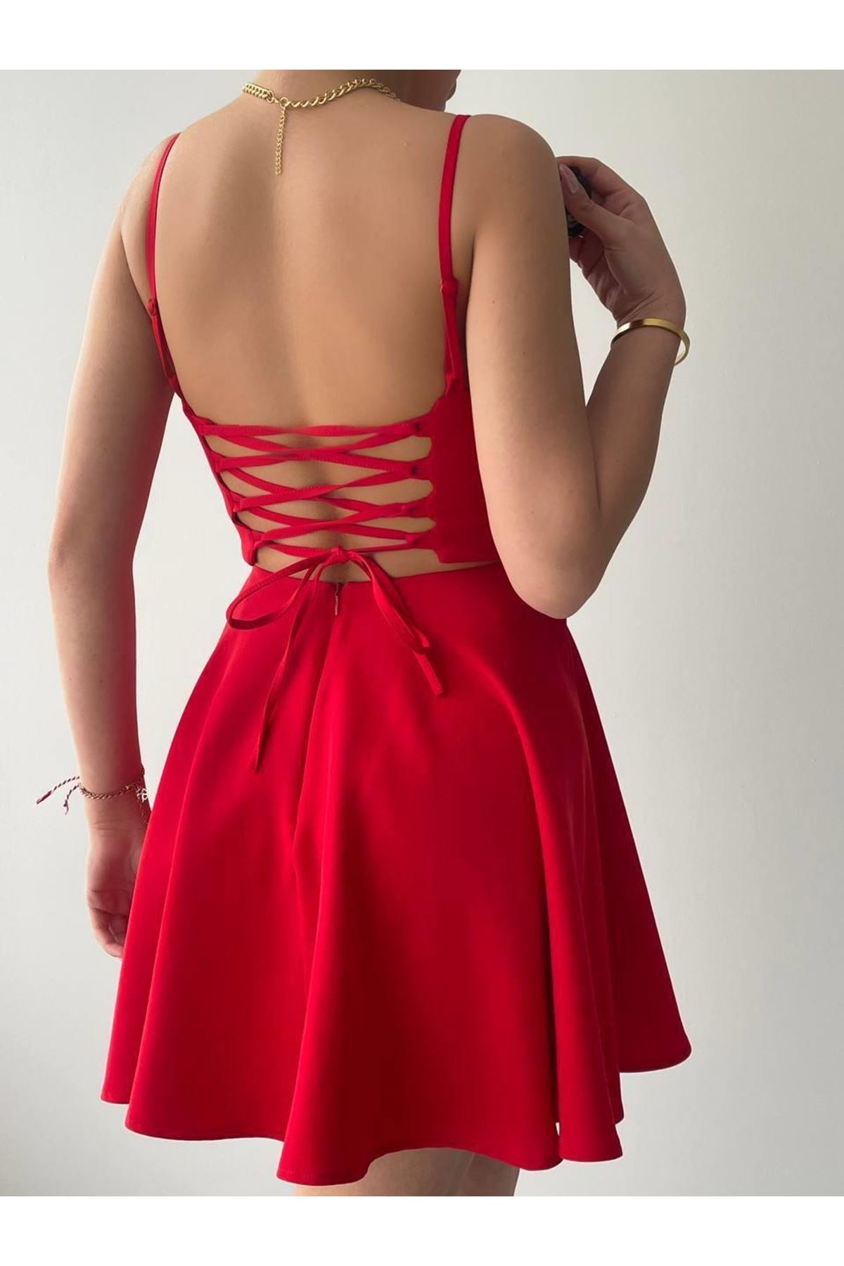 Pole İp Askılı Elbise