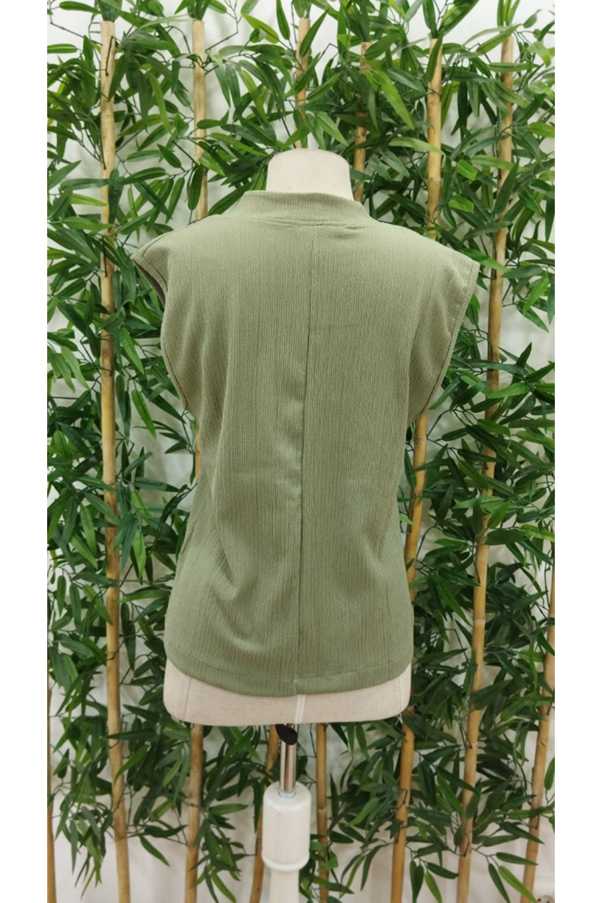 Kadın Hakim Yaka Fermuarlı Bürümcük Bluz