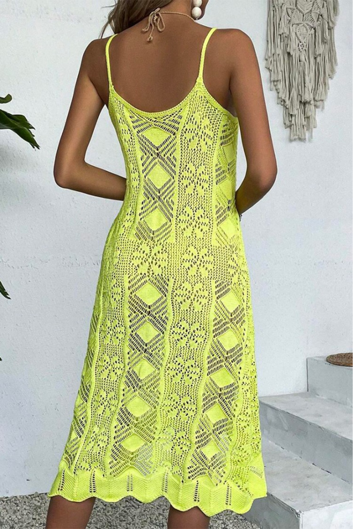 Kadın Ince Askılı Triko Elbise