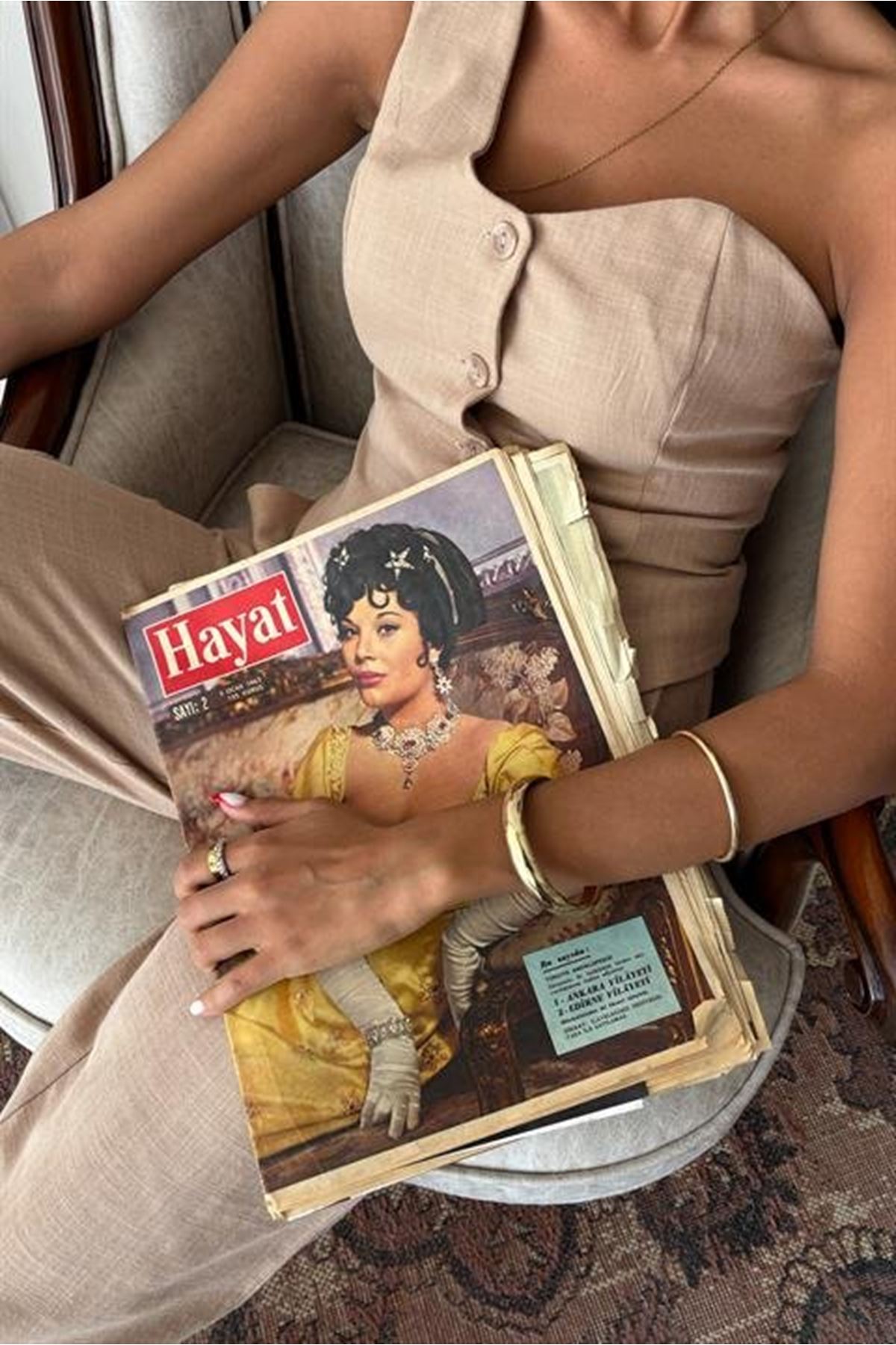 Tek Omuz Büstiyer Plazzo Pantolon Viscon Takım 10159