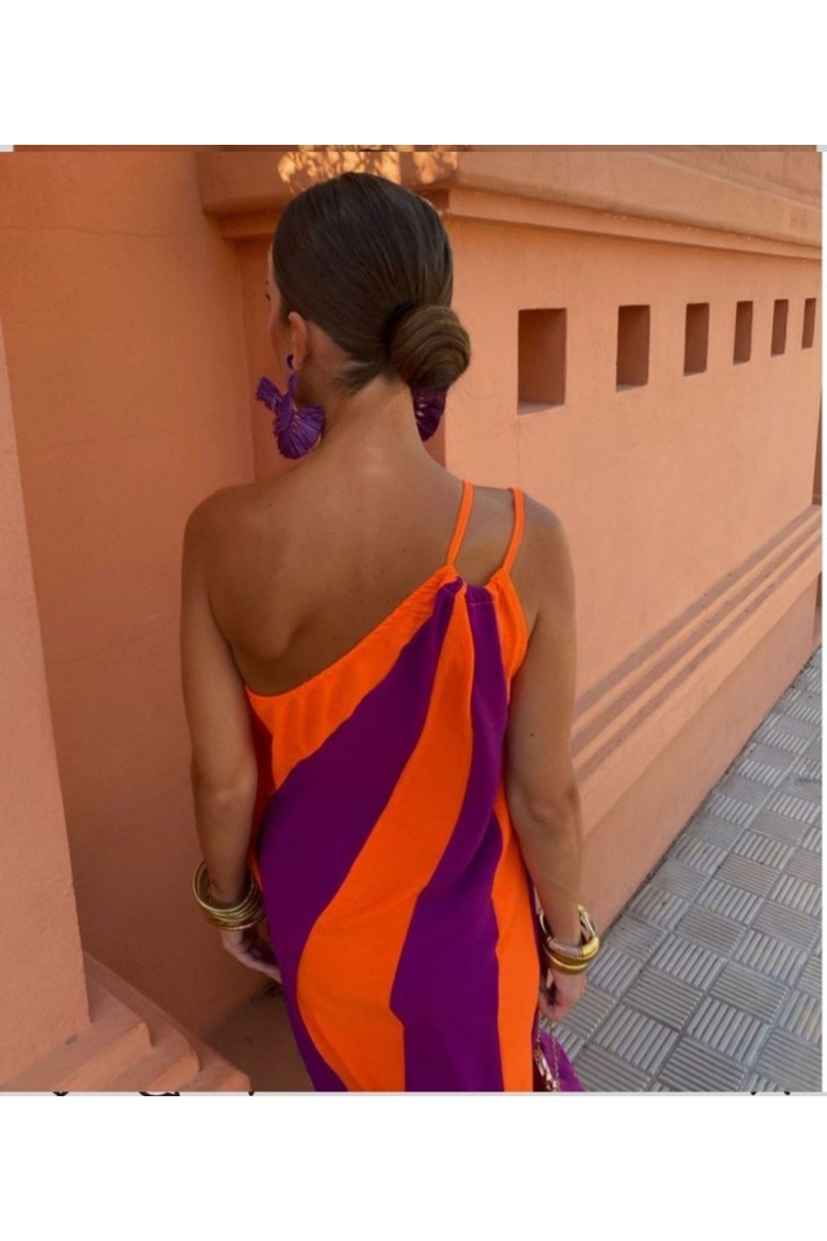 ÇİFT RENKLİ ELBİSE