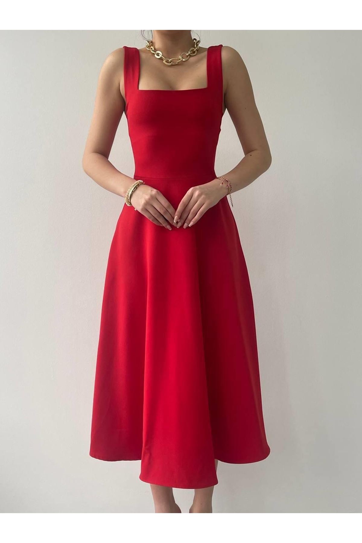 Neapolitan Askılı Elbise