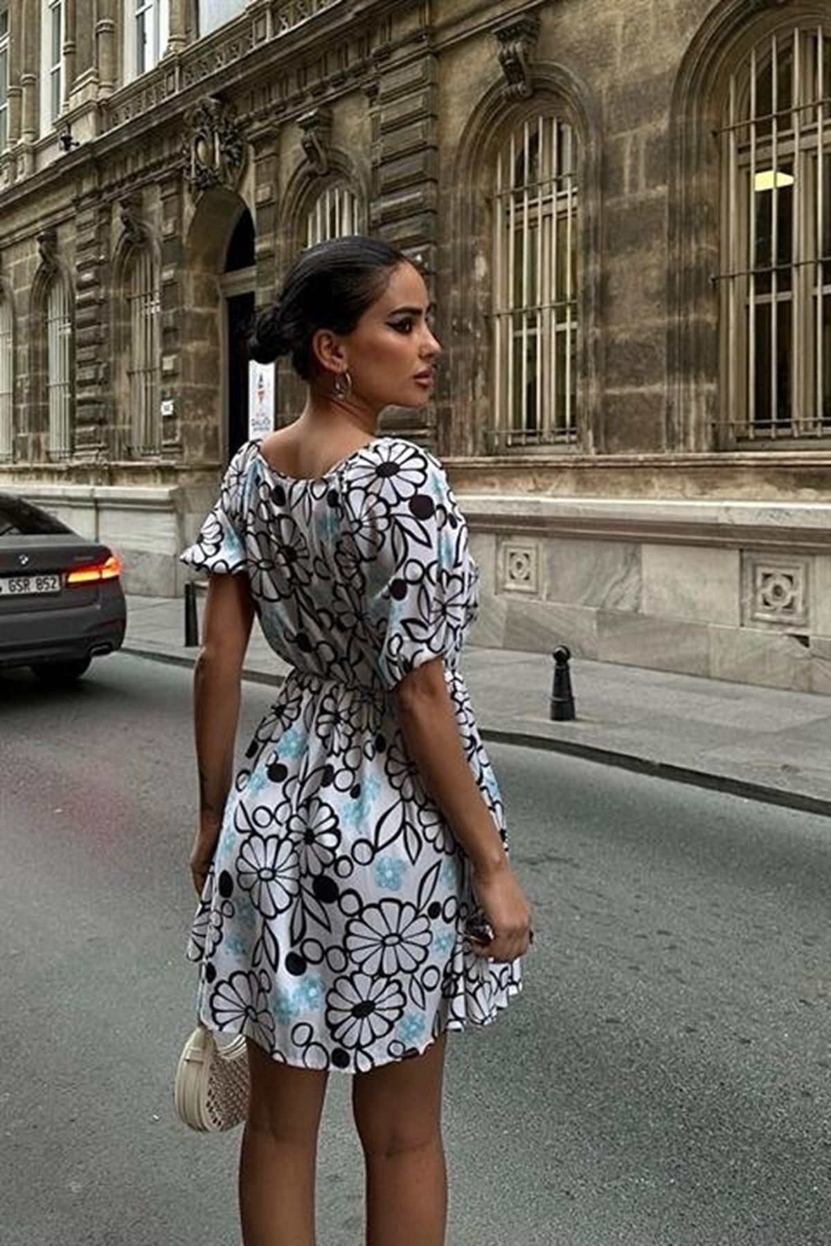 Lindsey Çiçek Desenli Elbise 2276-10