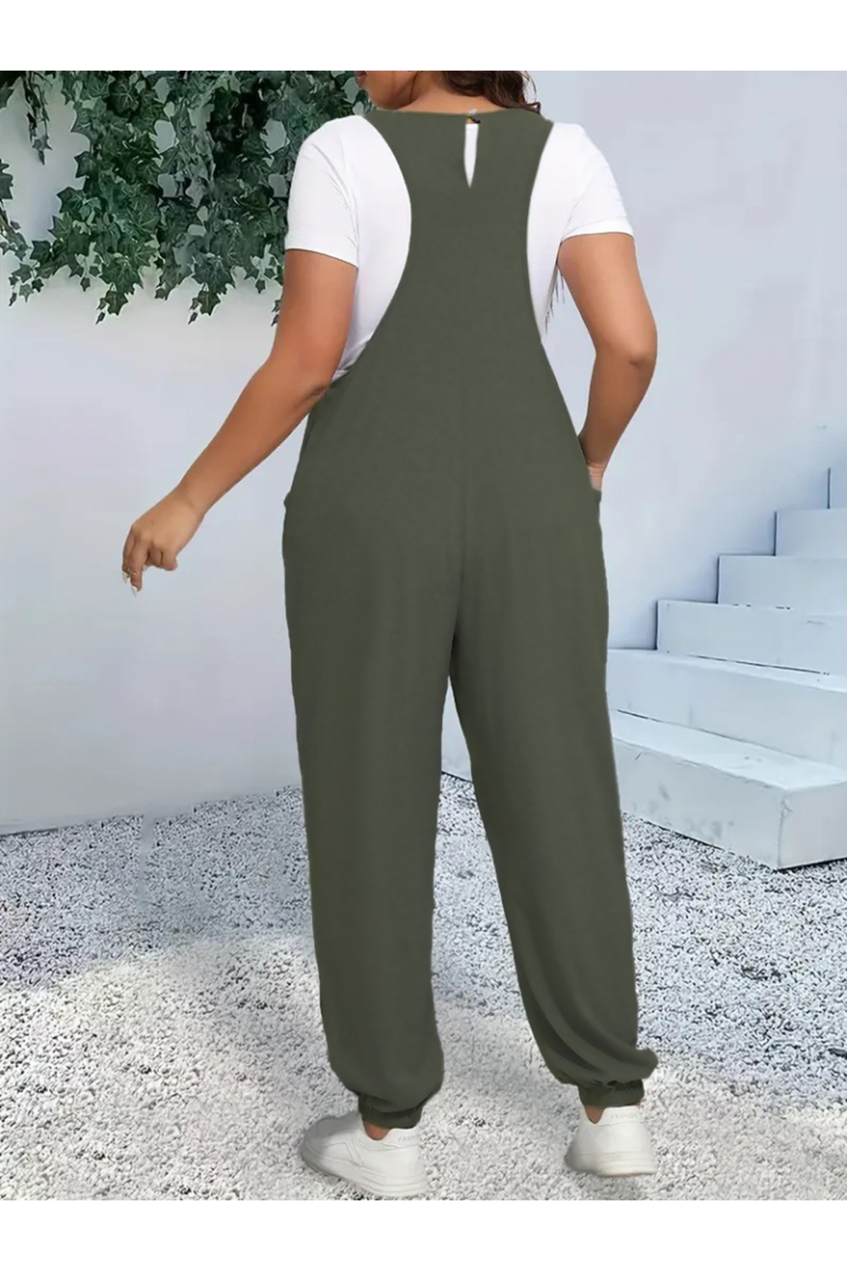 Kadın Askılı Halter Yaka şalvar Tulum