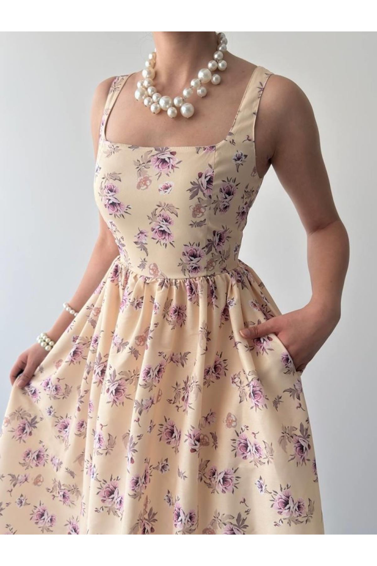 Yoa Cep Detaylı Elbise