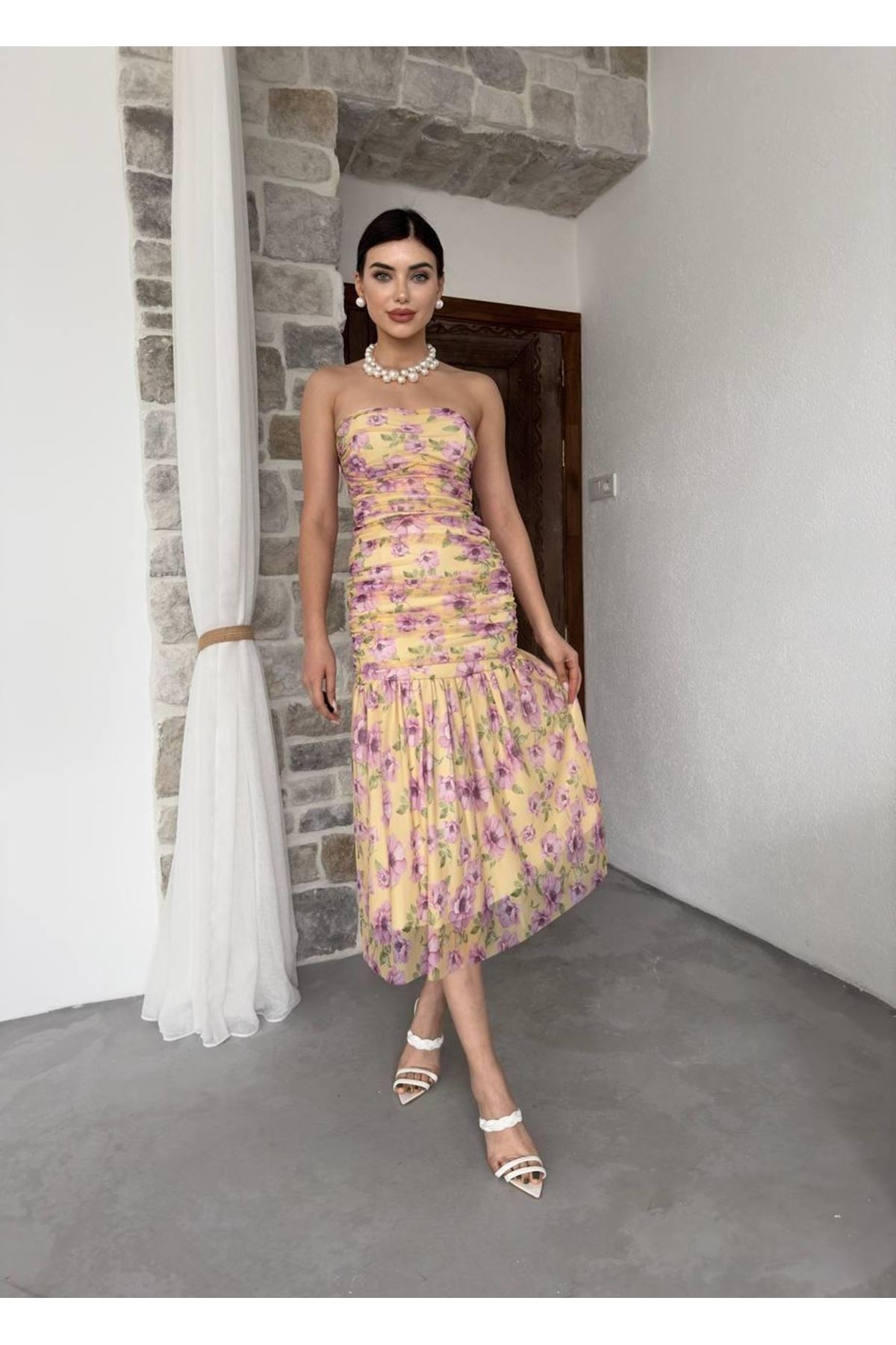 Talia Straplez Elbise