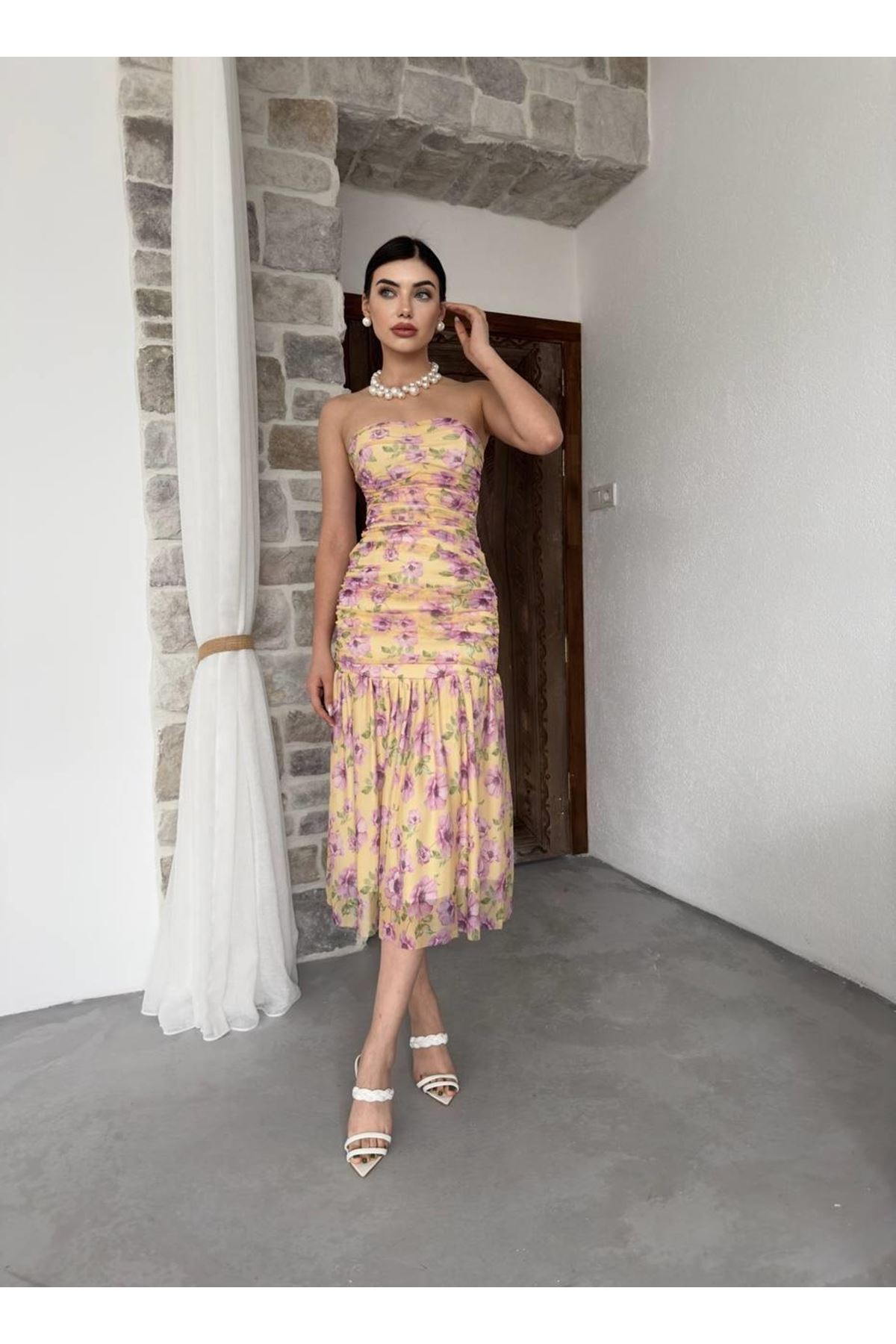 Talia Straplez Elbise