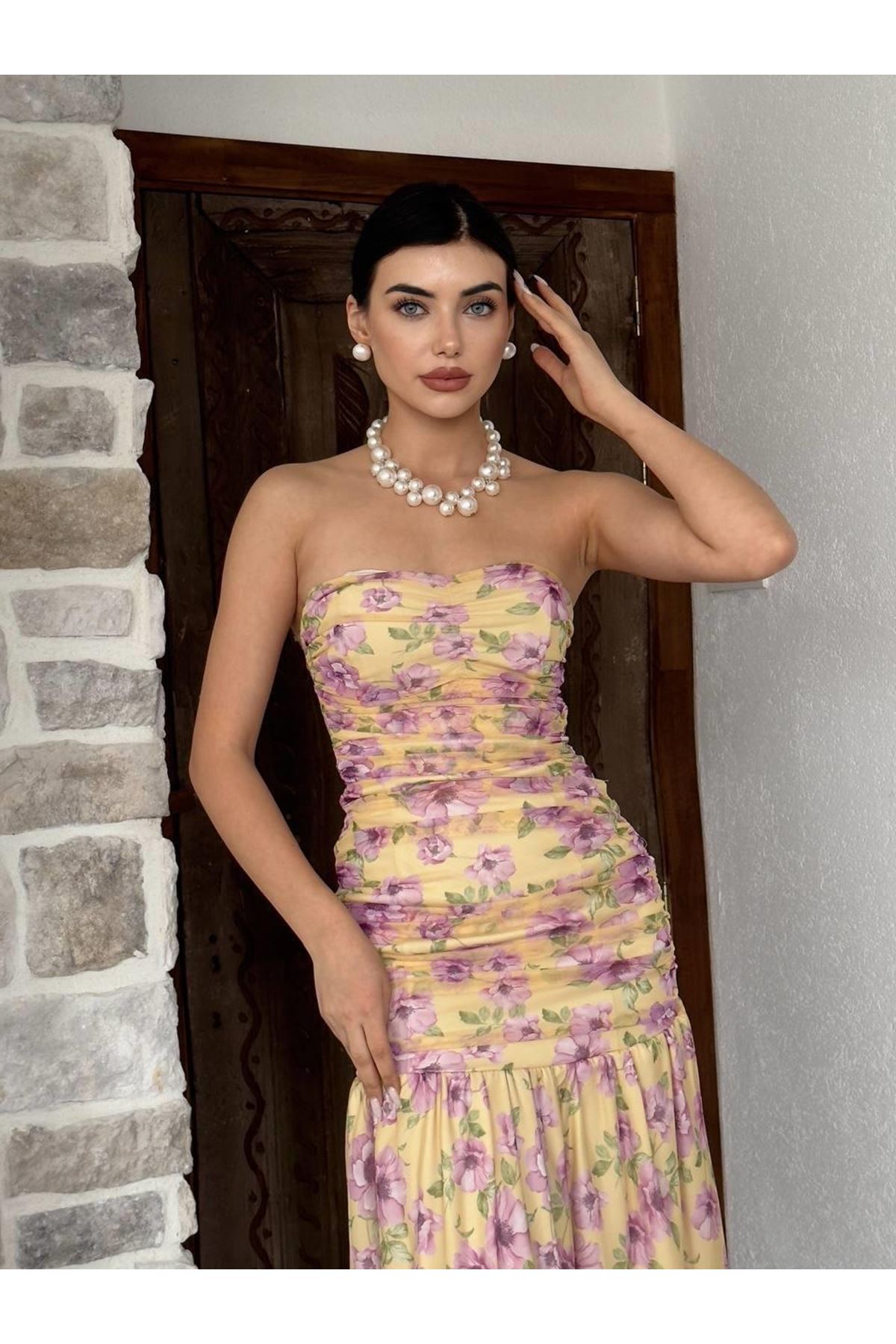 Talia Straplez Elbise